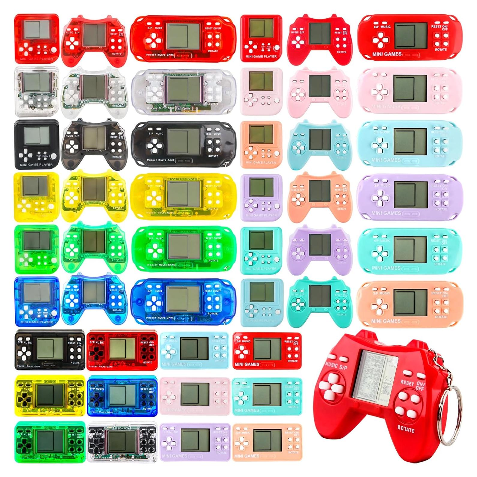 Paquete de 48 Llaveros de Videojuegos Retro para Niños