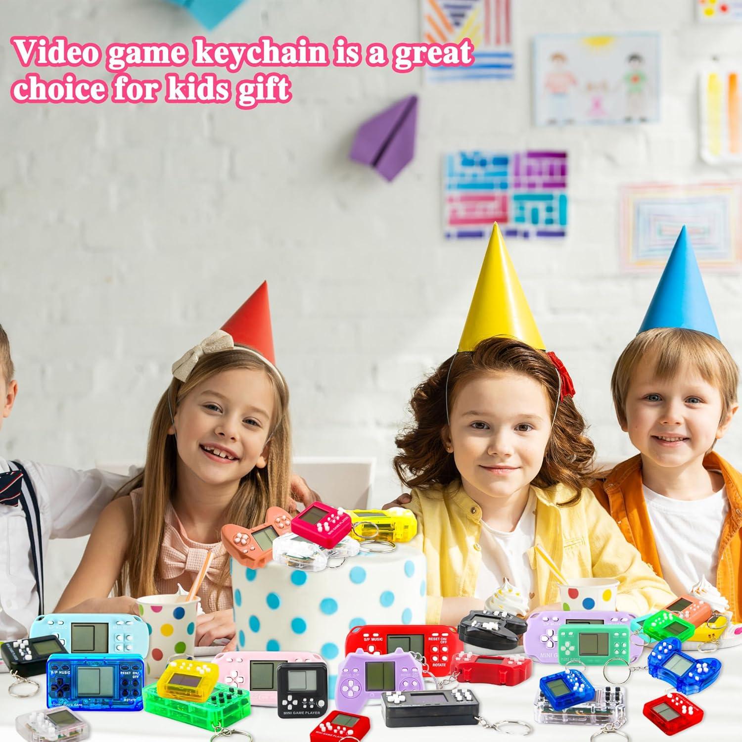 Paquete de 48 Llaveros de Videojuegos Retro para Niños