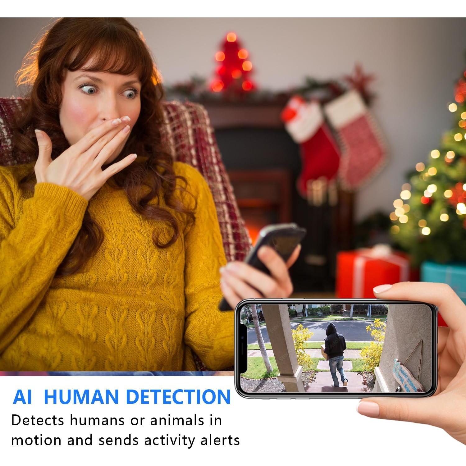 Cámara IP Wifi Inalámbrica Mini HD 1080P con Visión Nocturna