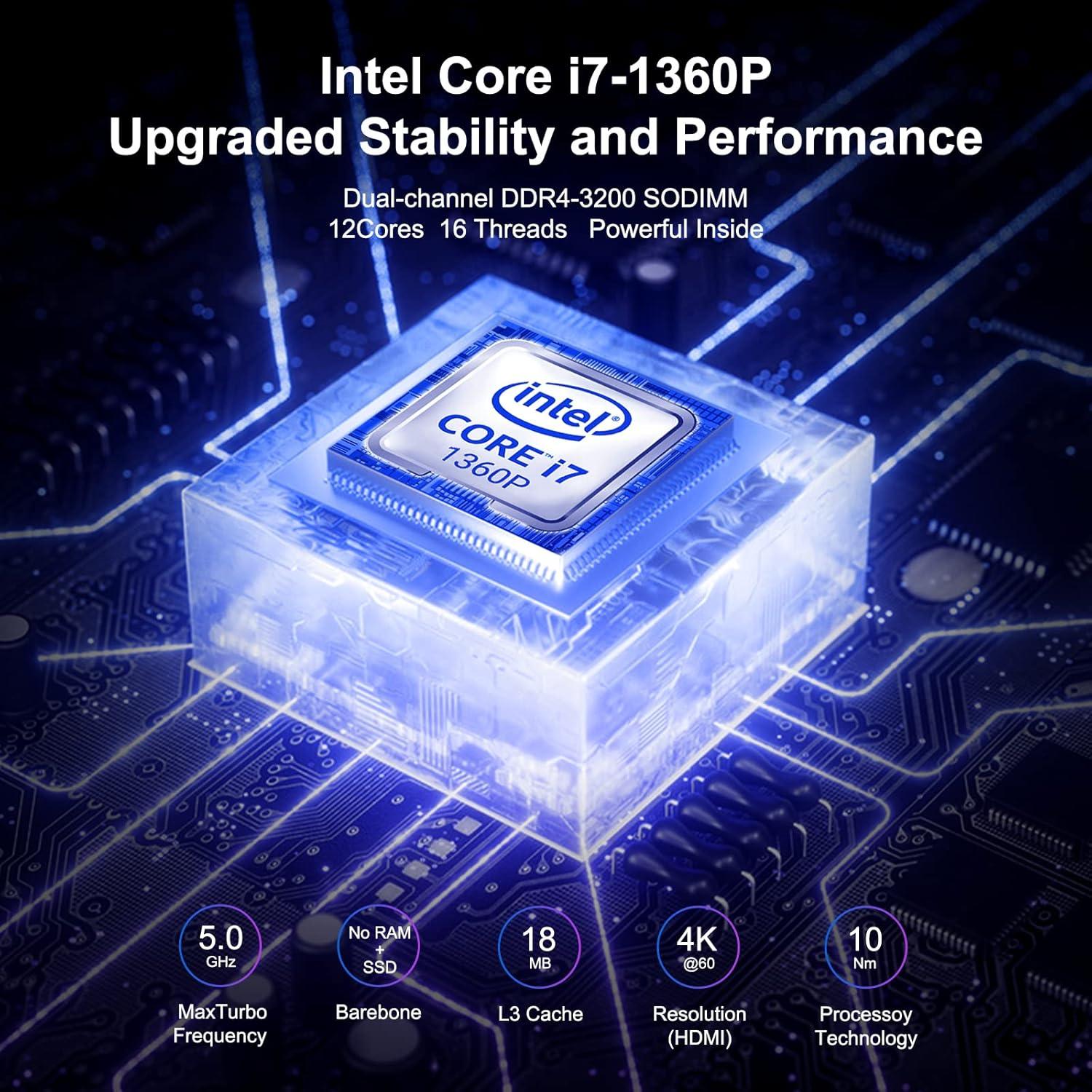 Mini PC Intel NUC 13 Pro NUC13ANHi7 Core i7 5.0GHz 12 Núcleos