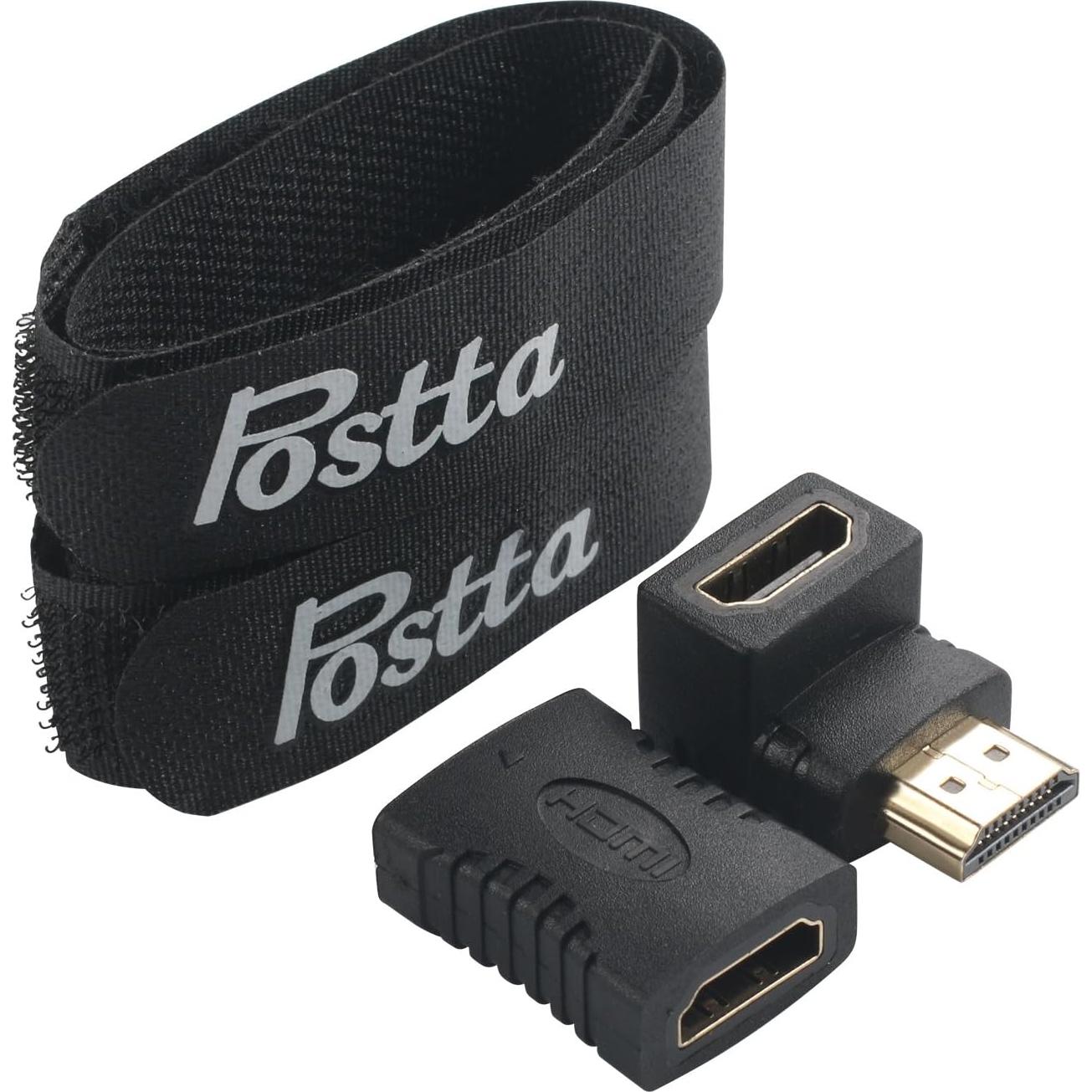 Cable HDMI 2.0 Postta 12 Metros 4K 18Gbps + 2 Adaptadores
