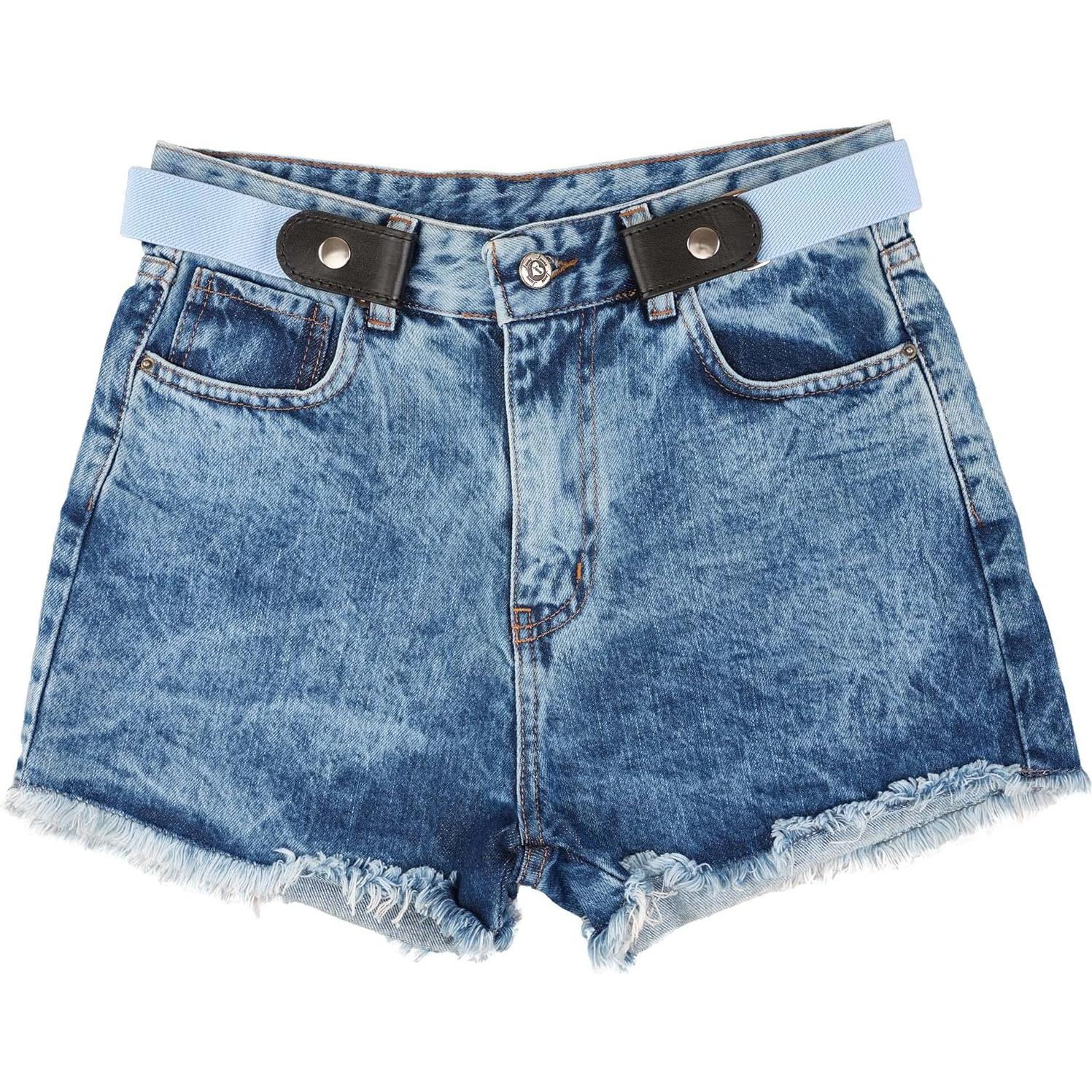 Cinturón Elástico Sin Hebilla para Mujeres - Ajustable XS a XXL