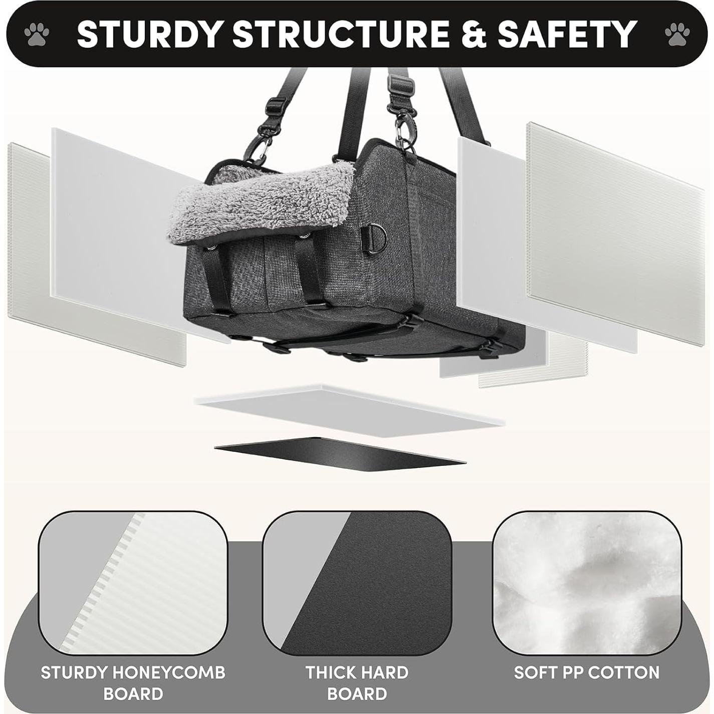 Asiento Elevador para Perros BurgeonNest Gris - Hasta 5kg