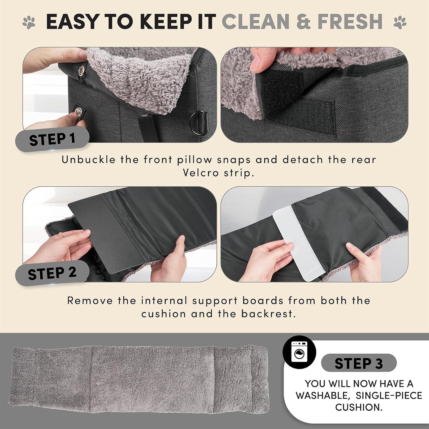 Asiento Elevador para Perros BurgeonNest Gris - Hasta 5kg