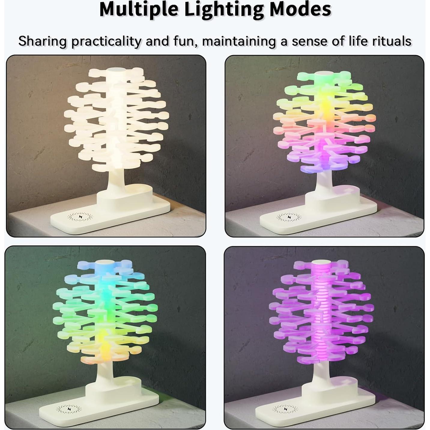 Lámpara de Mesa Espiral GOUTOOL LED Dimmable USB 3W