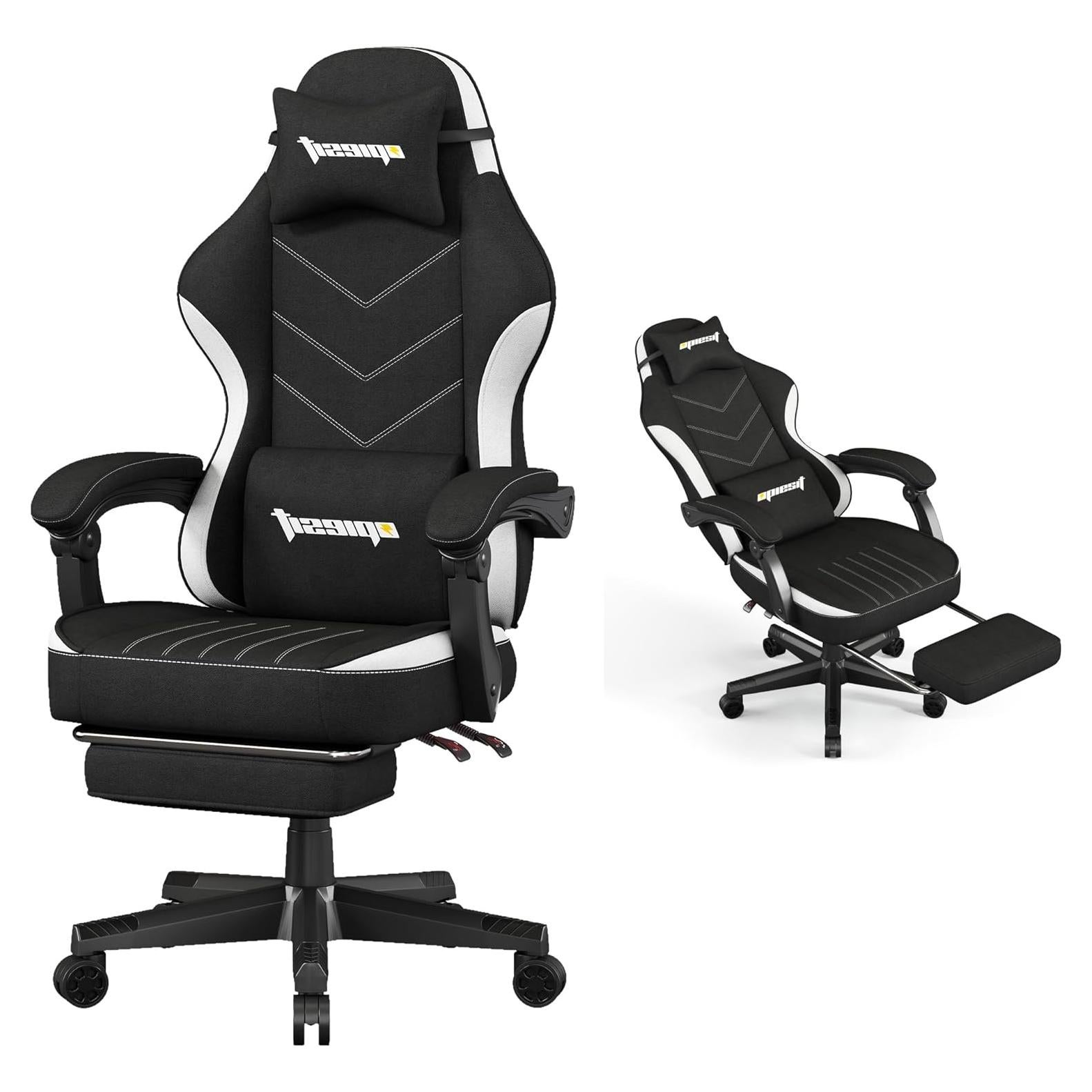 Silla de Juego Opiesit YW600 Ergonómica Ajustable Negro