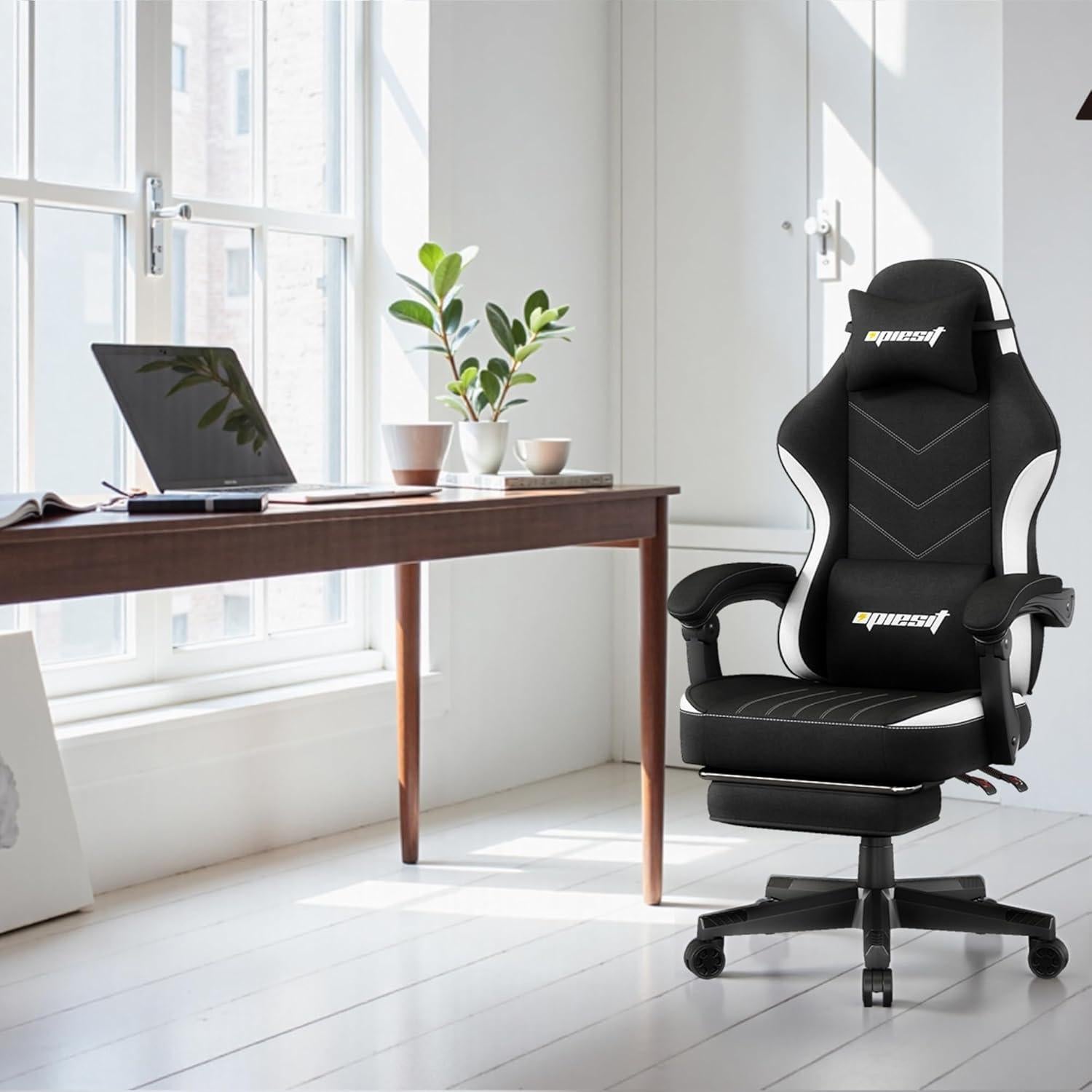 Silla de Juego Opiesit YW600 Ergonómica Ajustable Negro