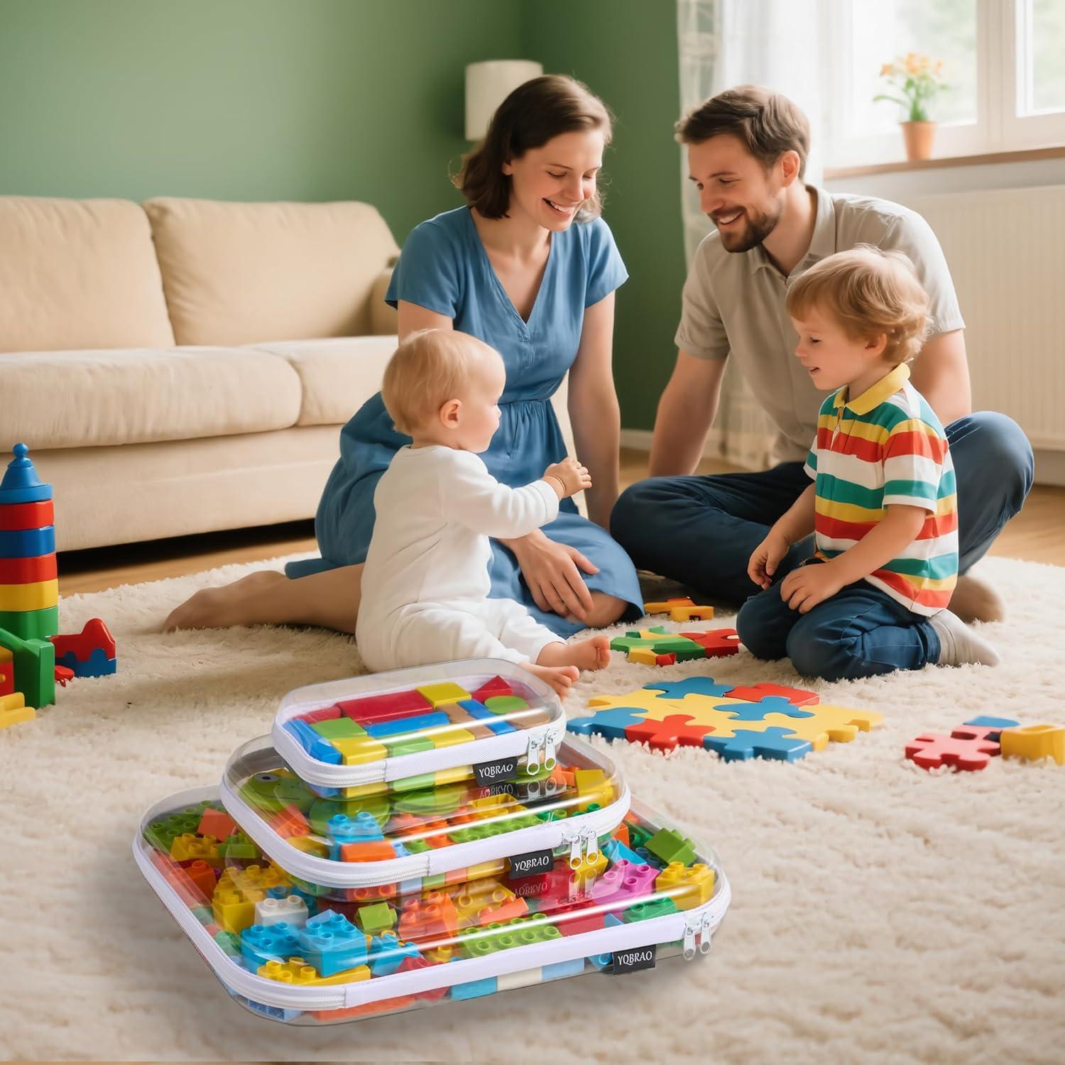 Paquete de 6 Estuches Duro Transparente YQBRAO - 2 Pequeños, 2 Medianos, 2 Grandes