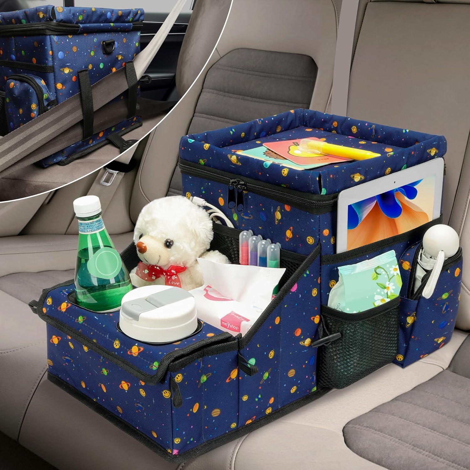 Organizador de Asiento de Coche WENRENER con Enfriador y Portavasos