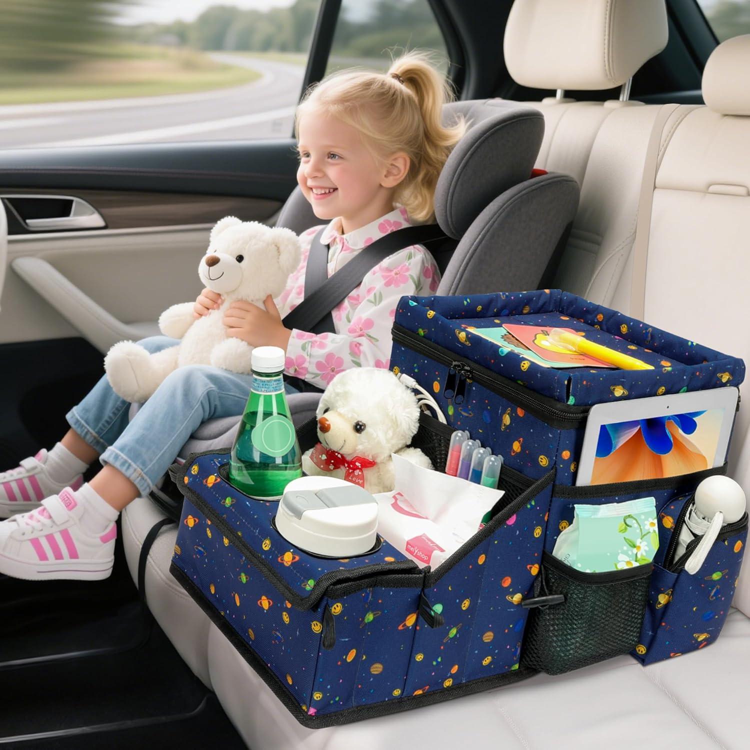 Organizador de Asiento de Coche WENRENER con Enfriador y Portavasos