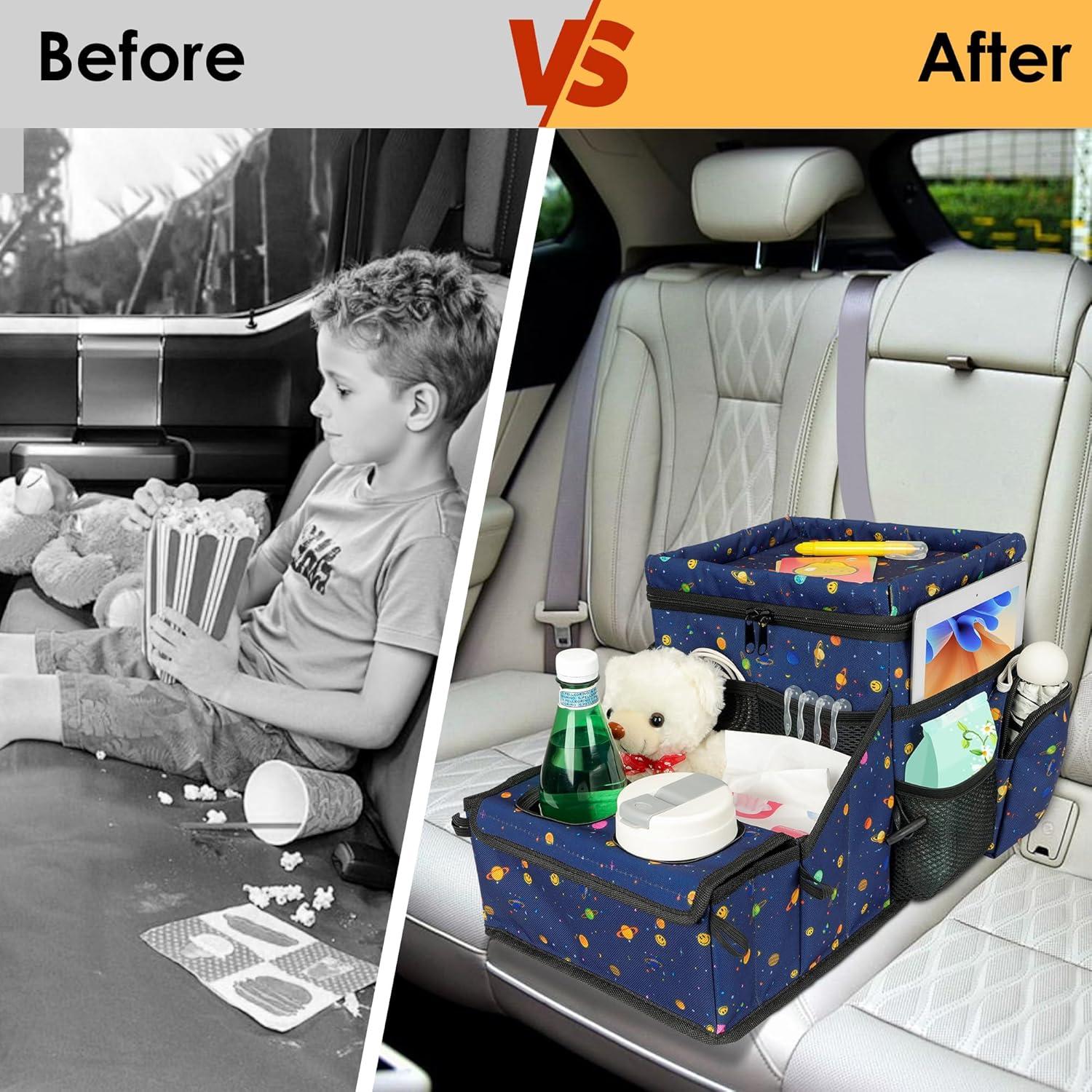 Organizador de Asiento de Coche WENRENER con Enfriador y Portavasos