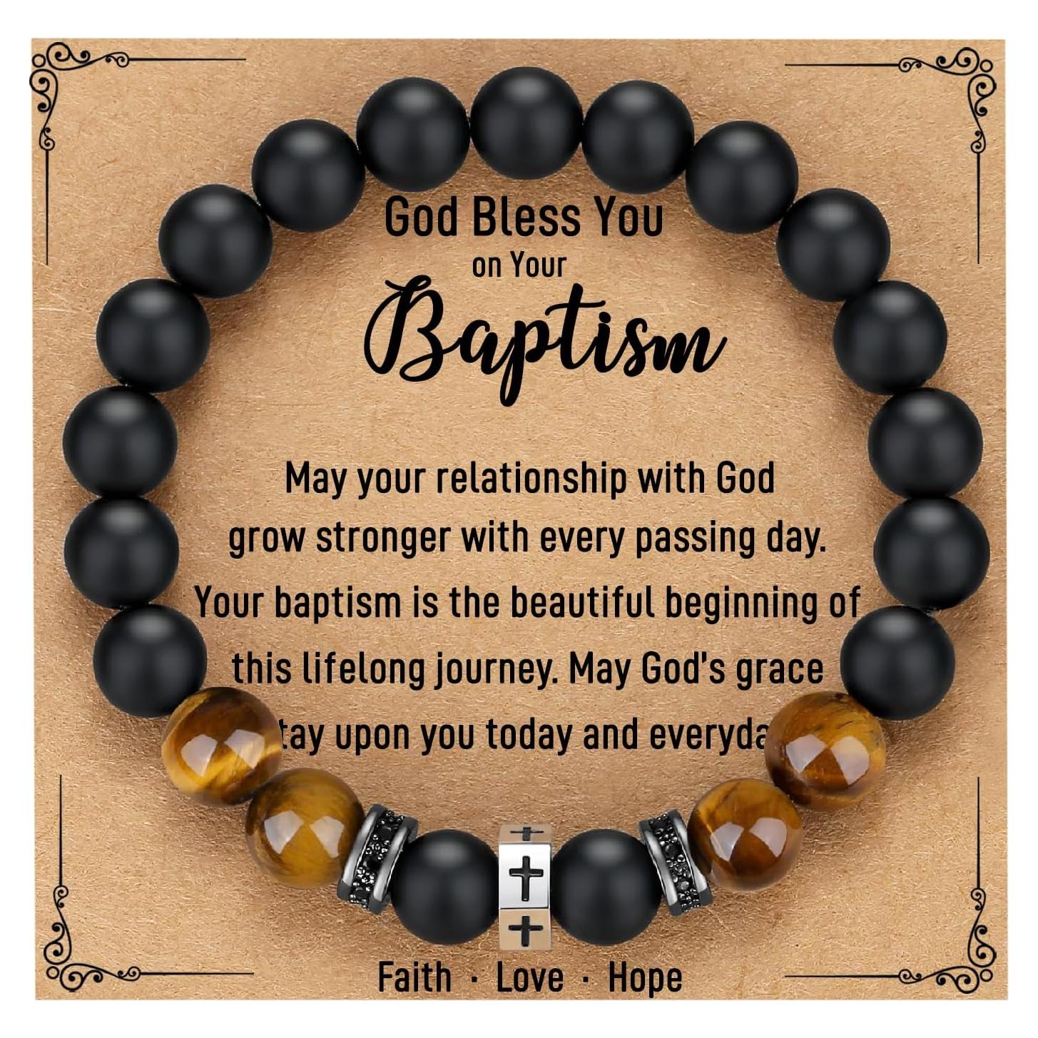 Pulsera de Cruz TONY & SANDY para Bautismo Niños 16 cm