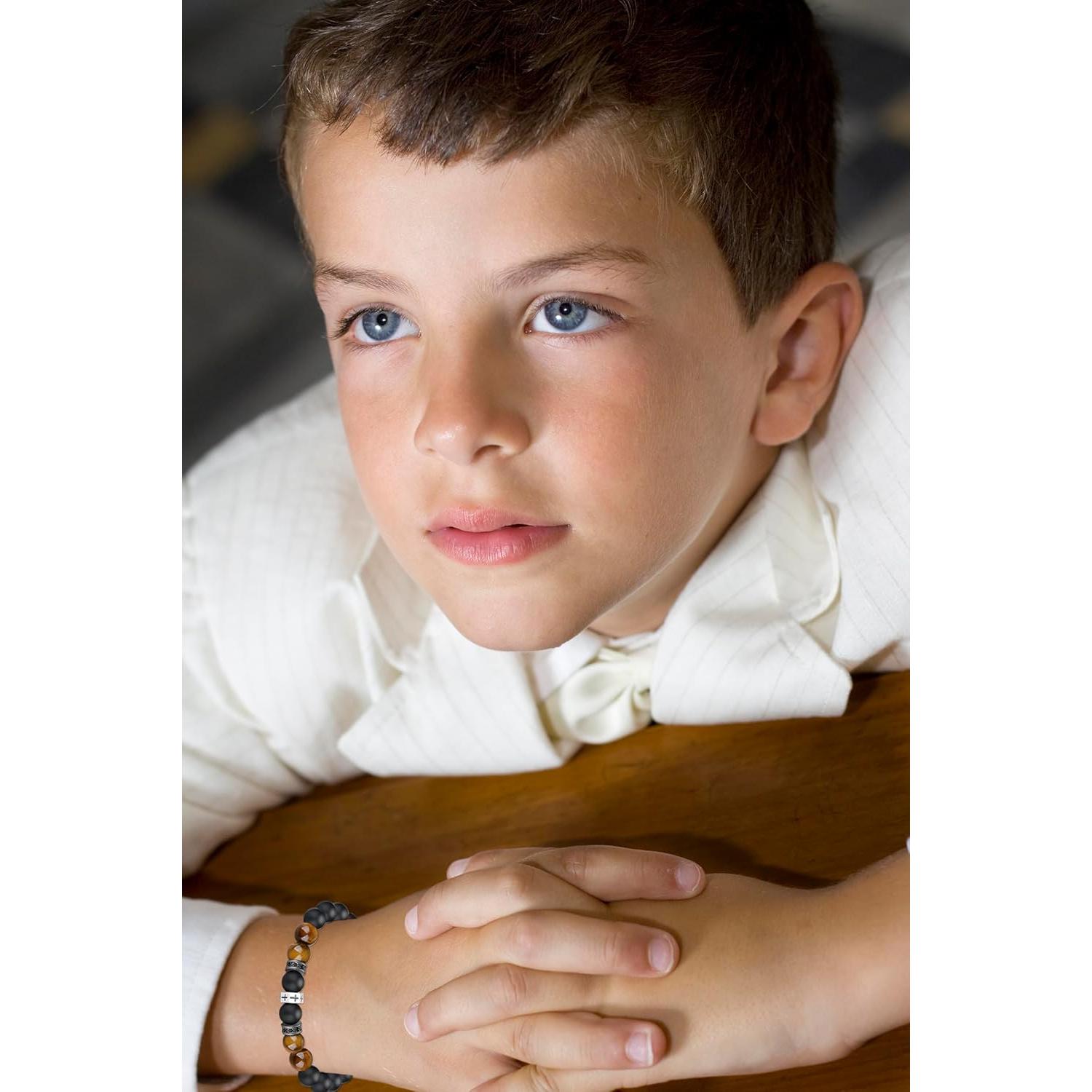 Pulsera de Cruz TONY & SANDY para Bautismo Niños 16 cm