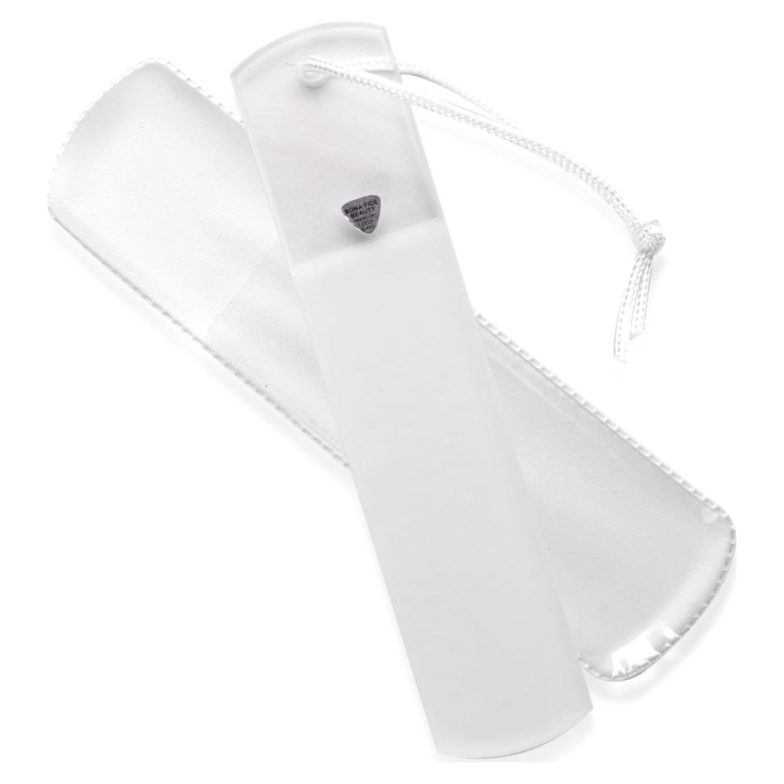 Lima de Pie de Vidrio Checo Bona Fide Beauty Doble Cara 19.5cm