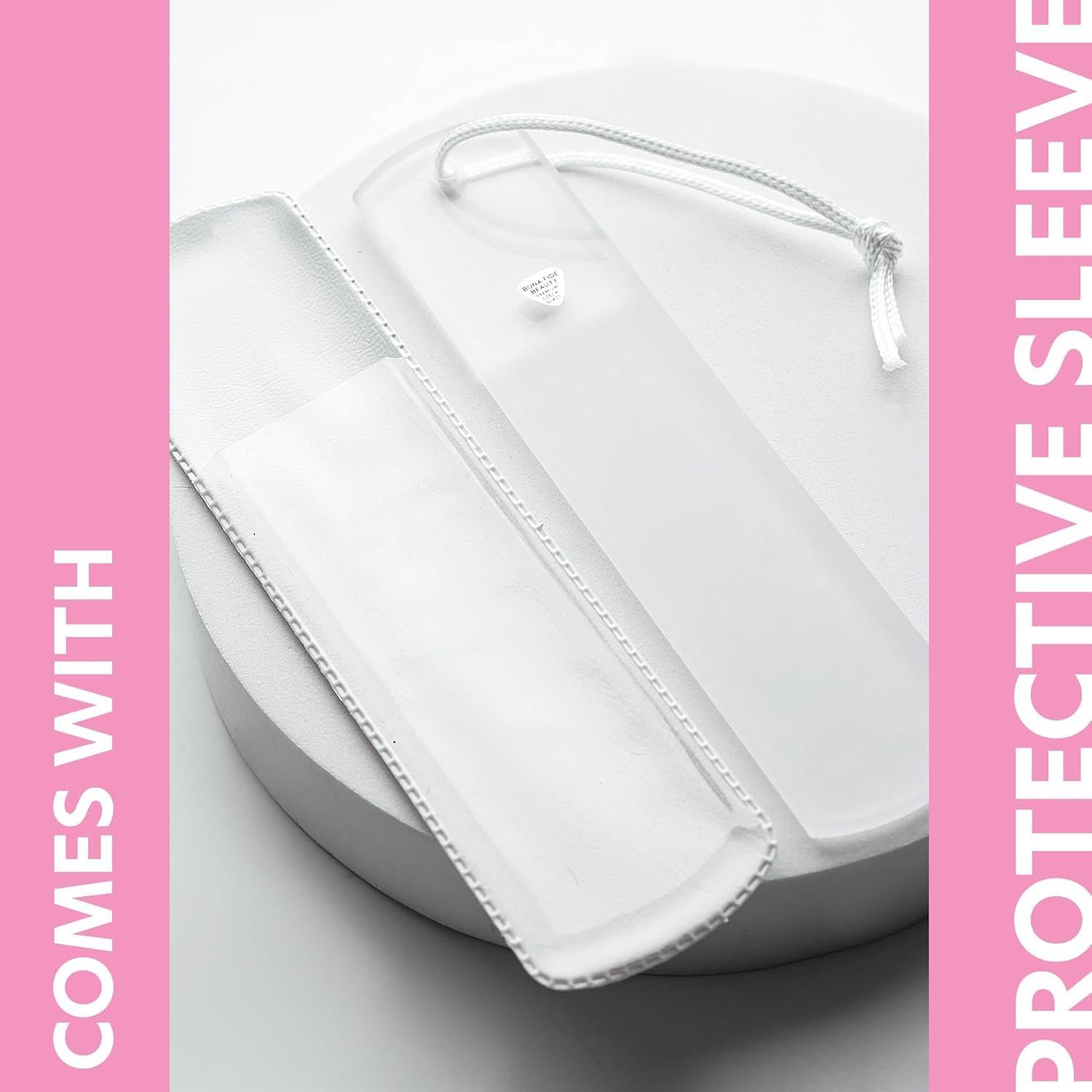 Lima de Pie de Vidrio Checo Bona Fide Beauty Doble Cara 19.5cm