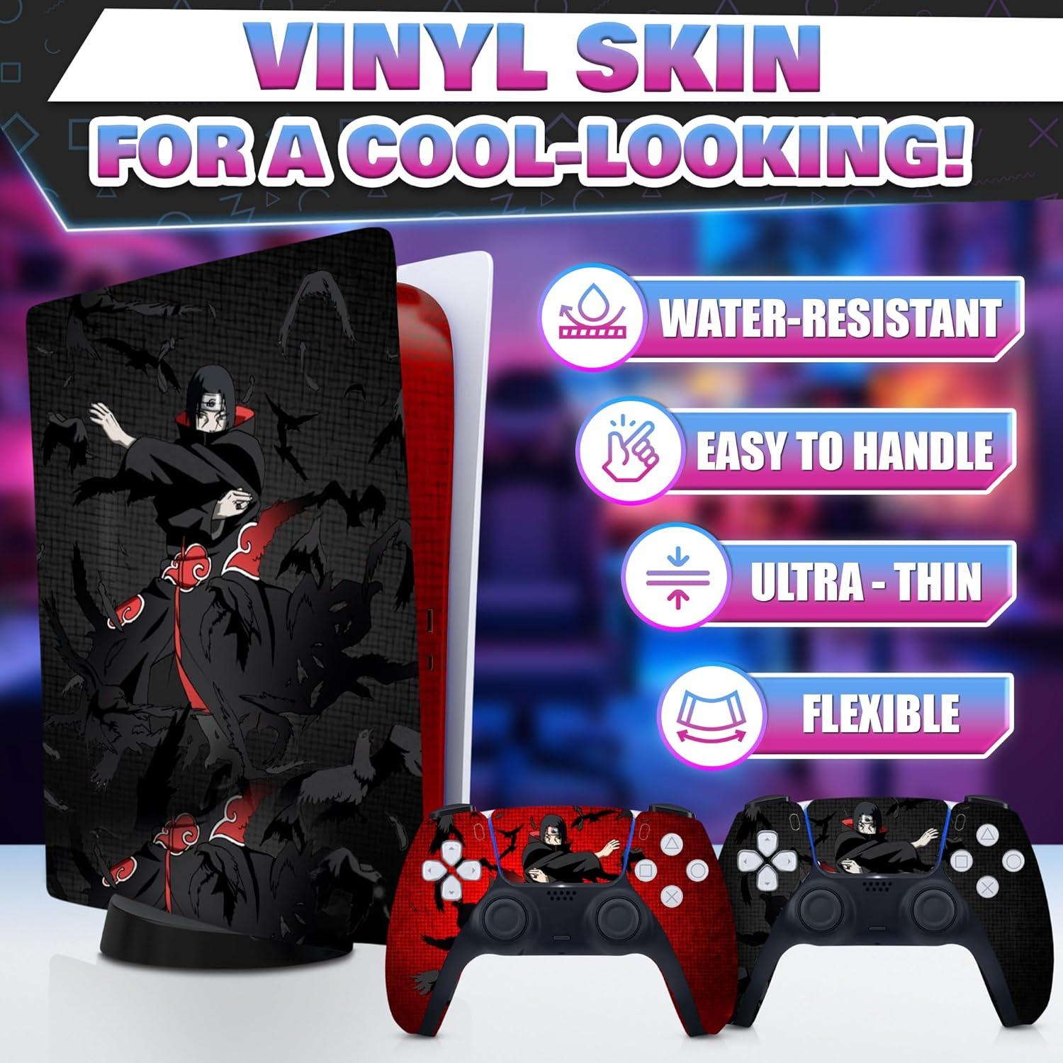 Piel de Anime para PS5 VIKROM Itachi - Vinilo Resistente