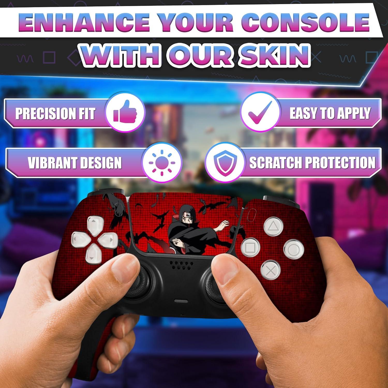 Piel de Anime para PS5 VIKROM Itachi - Vinilo Resistente