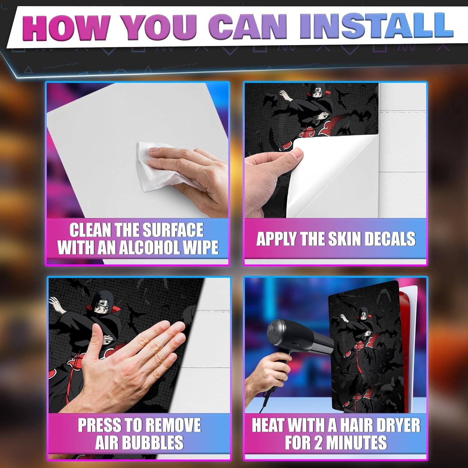 Piel de Anime para PS5 VIKROM Itachi - Vinilo Resistente