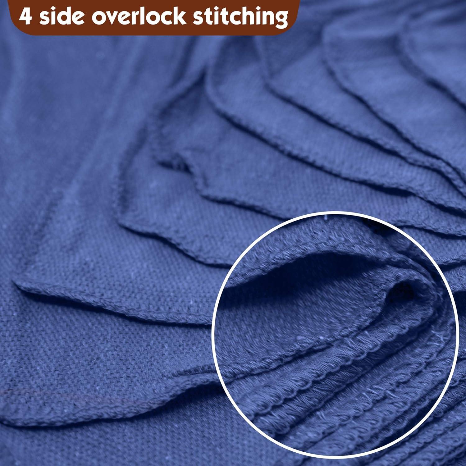 Toallas de Taller Nabob Wipers 100% Algodón 100 Paquete Azul