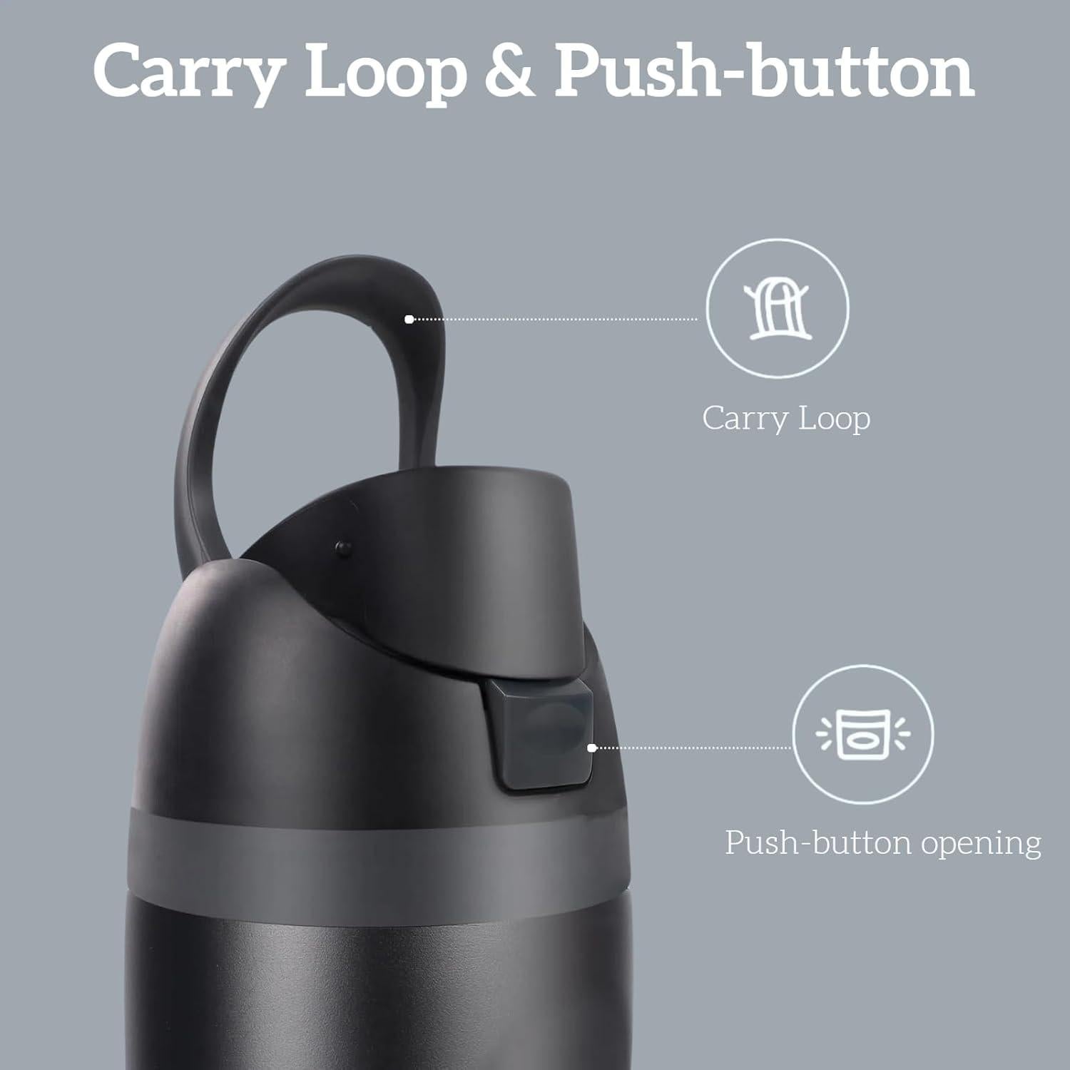 Tapa de Reemplazo Owala Freesip Negra 16oz a 40oz BPA Free