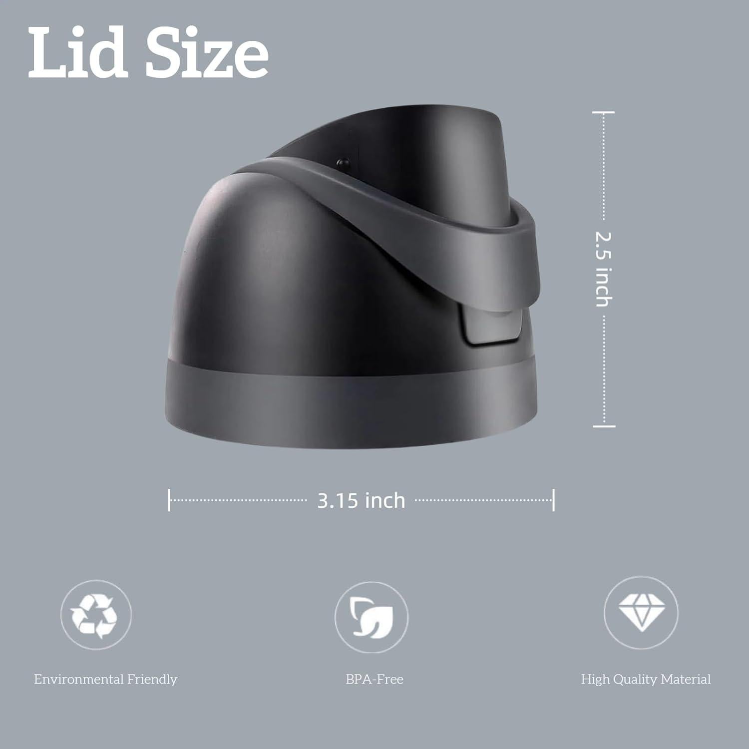 Tapa de Reemplazo Owala Freesip Negra 16oz a 40oz BPA Free