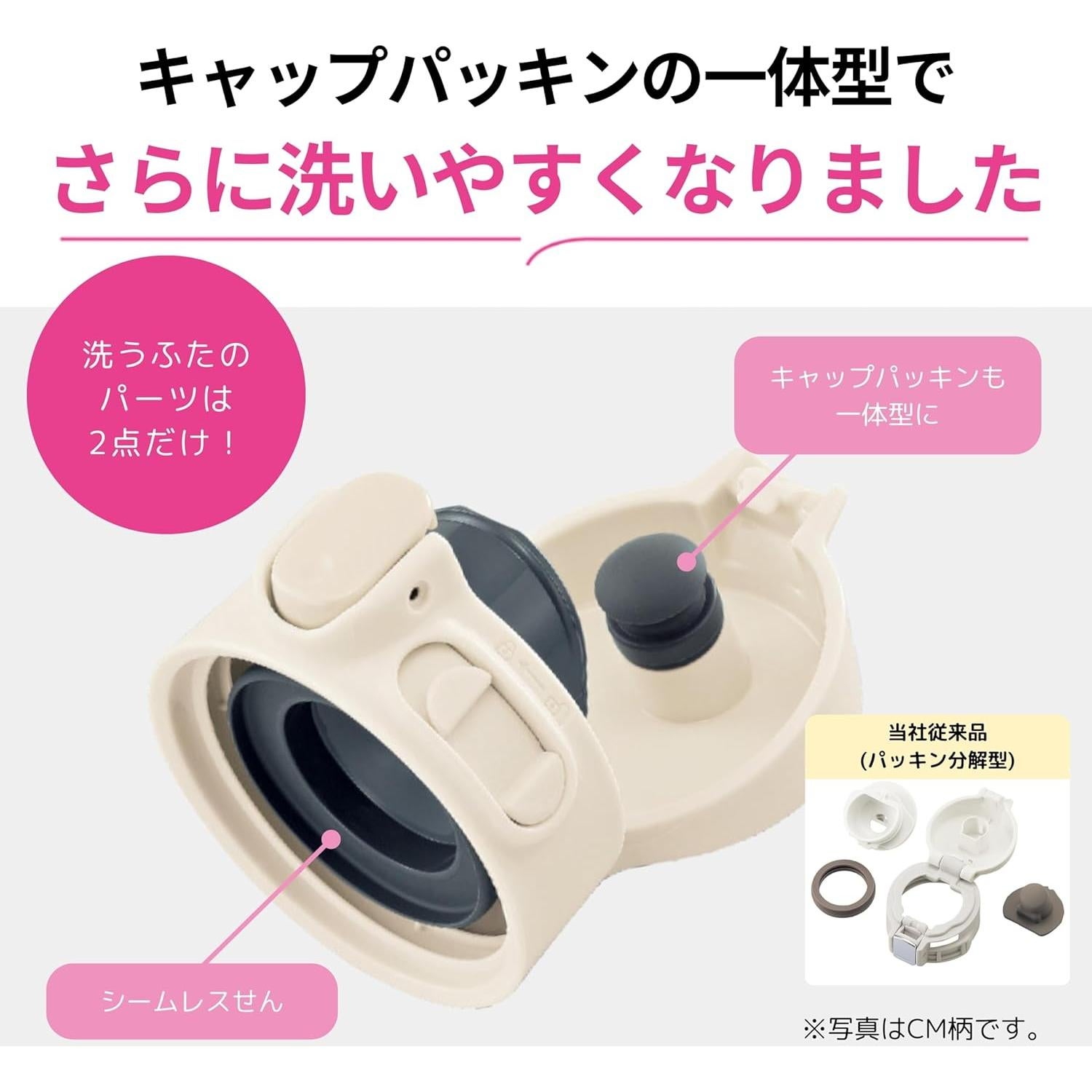 Taza de Acero Inoxidable Zojirushi 720 ml Un Toque Negro