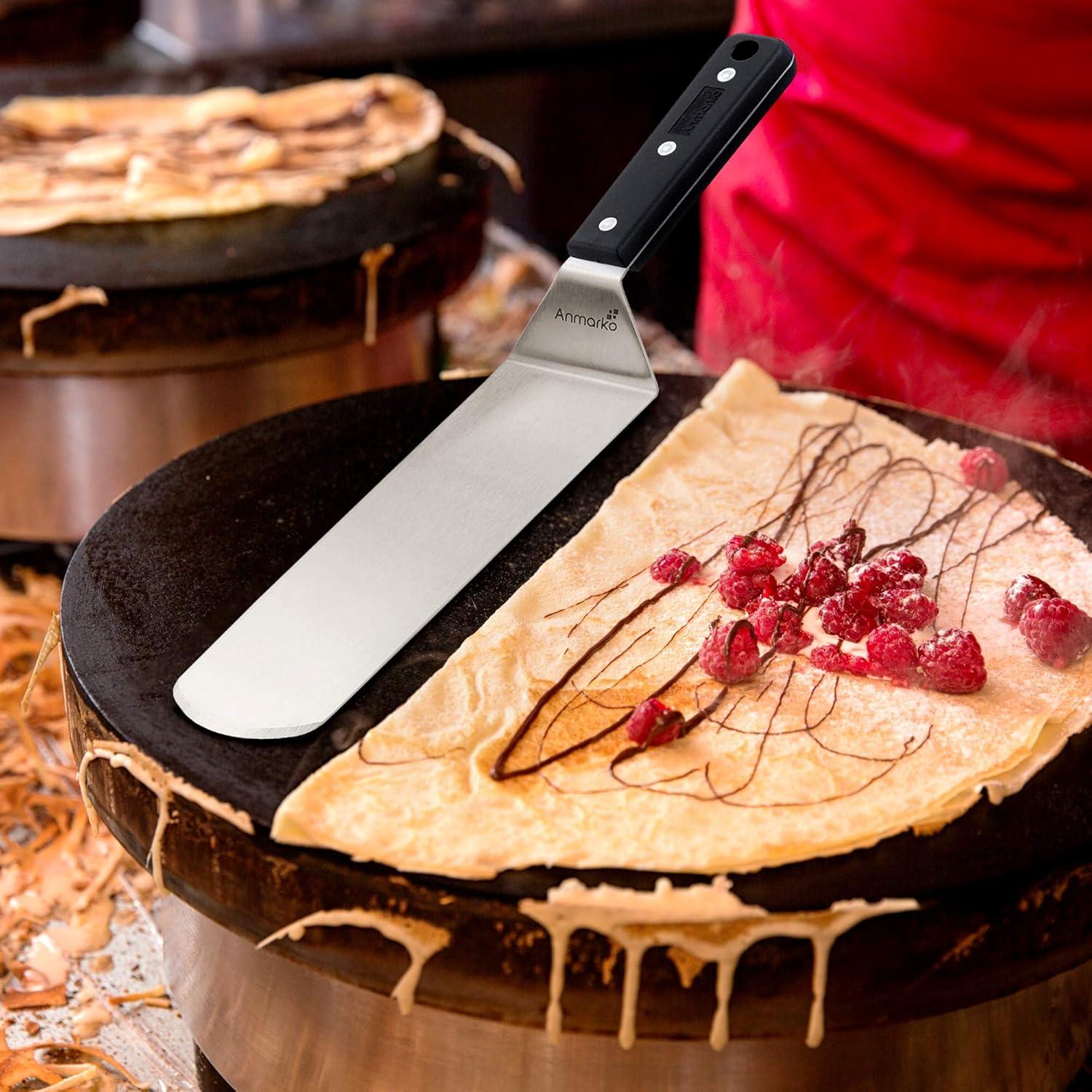 Conjunto de Espátulas Anmarko de Acero Inoxidable para BBQ