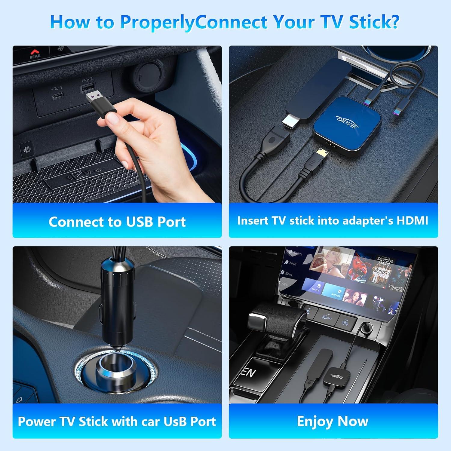 Adaptador Car TV Mate Pro HDMI para CarPlay Inalámbrico