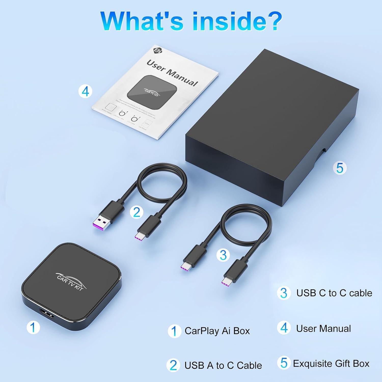 Adaptador Car TV Mate Pro HDMI para CarPlay Inalámbrico