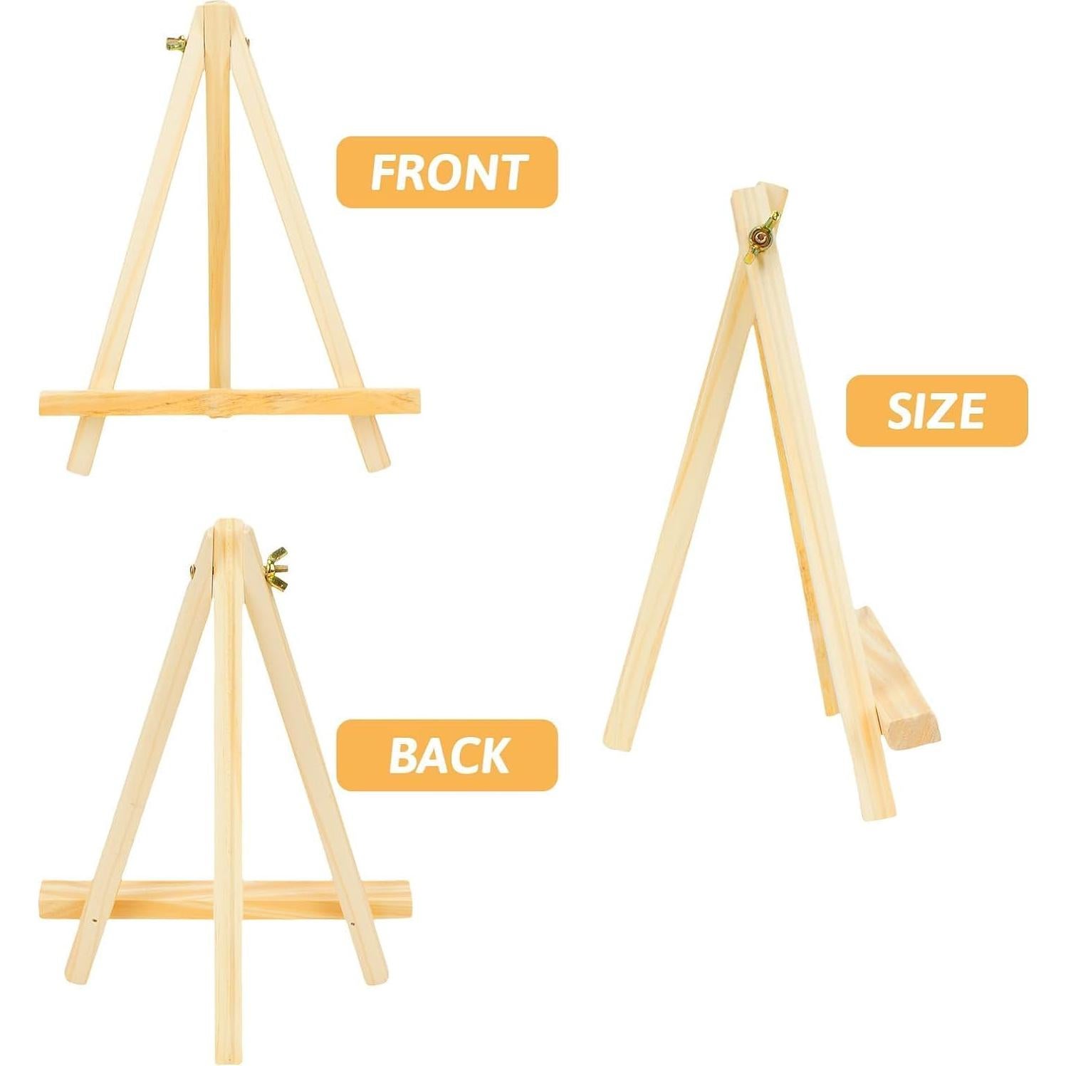 Paquete de 4 Caballetes de Madera de Pino ANDES 23.9 cm