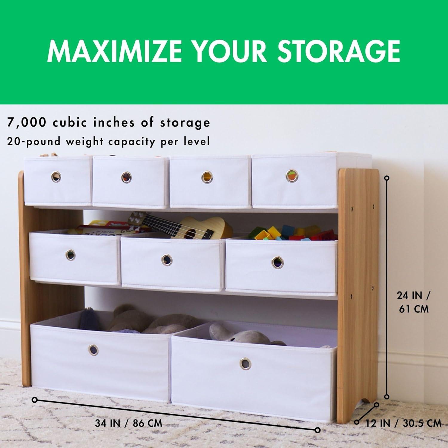 Organizador de Juguetes Humble Crew con 9 Contenedores Removibles