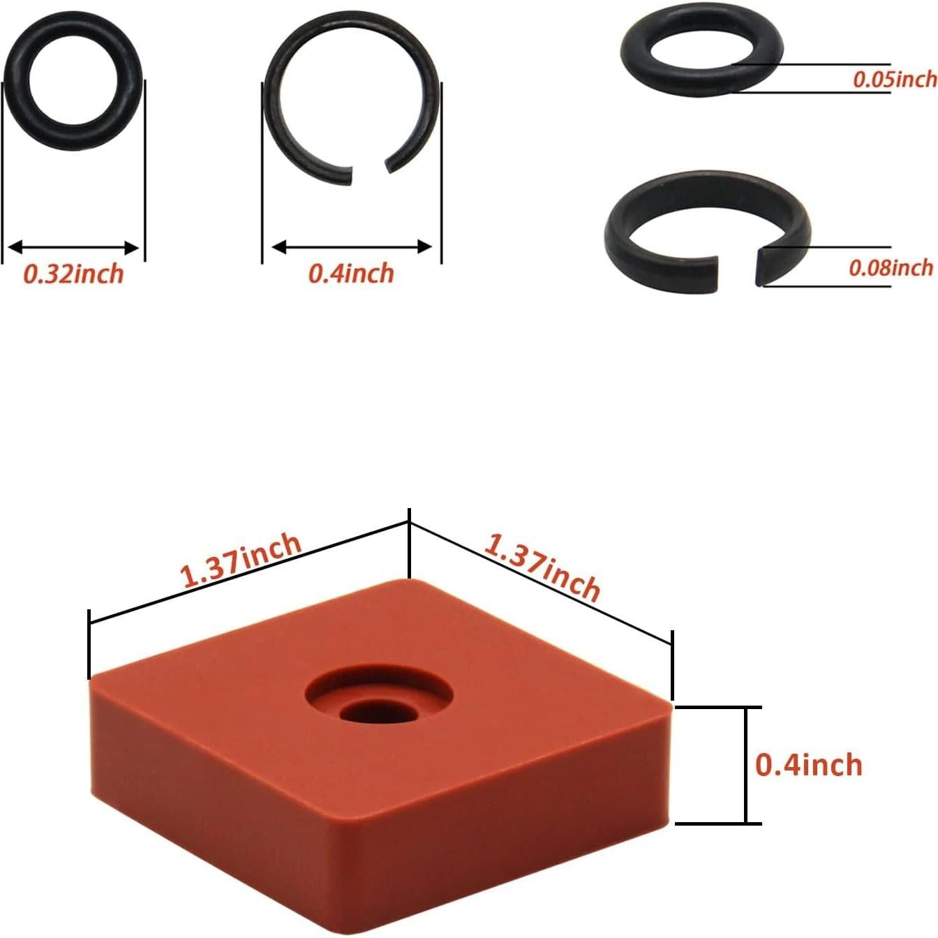 10 Anillos de Retención RURBRIN para Llave de Impacto 3/8"