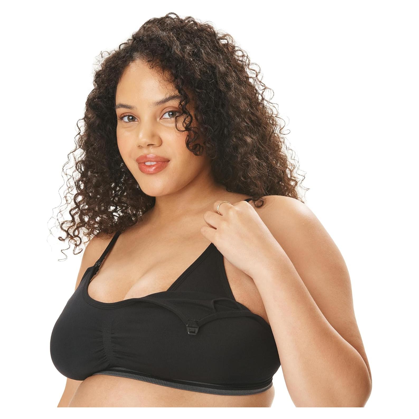 Sostén de Lactancia Sin Costuras Motherhood Maternity Negro