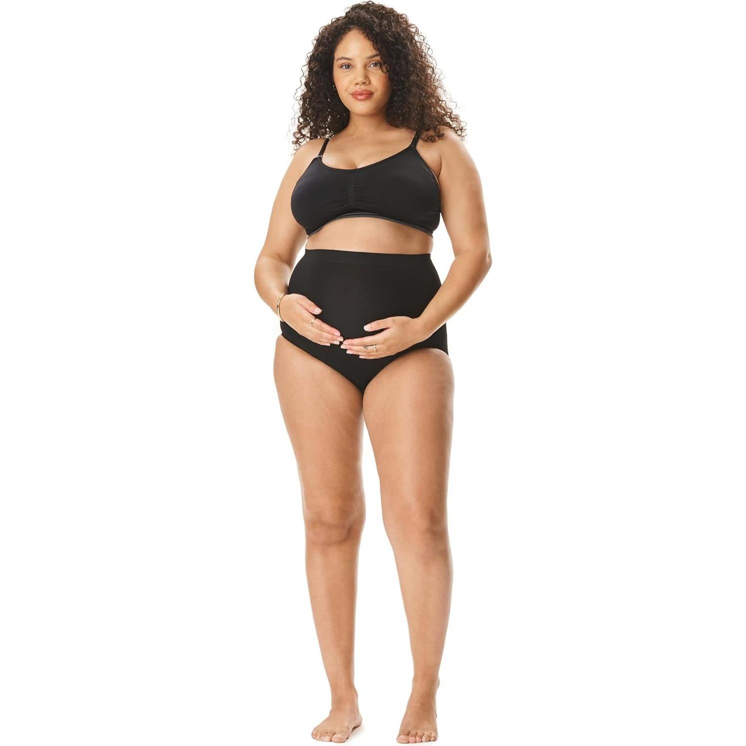 Sostén de Lactancia Sin Costuras Motherhood Maternity Negro