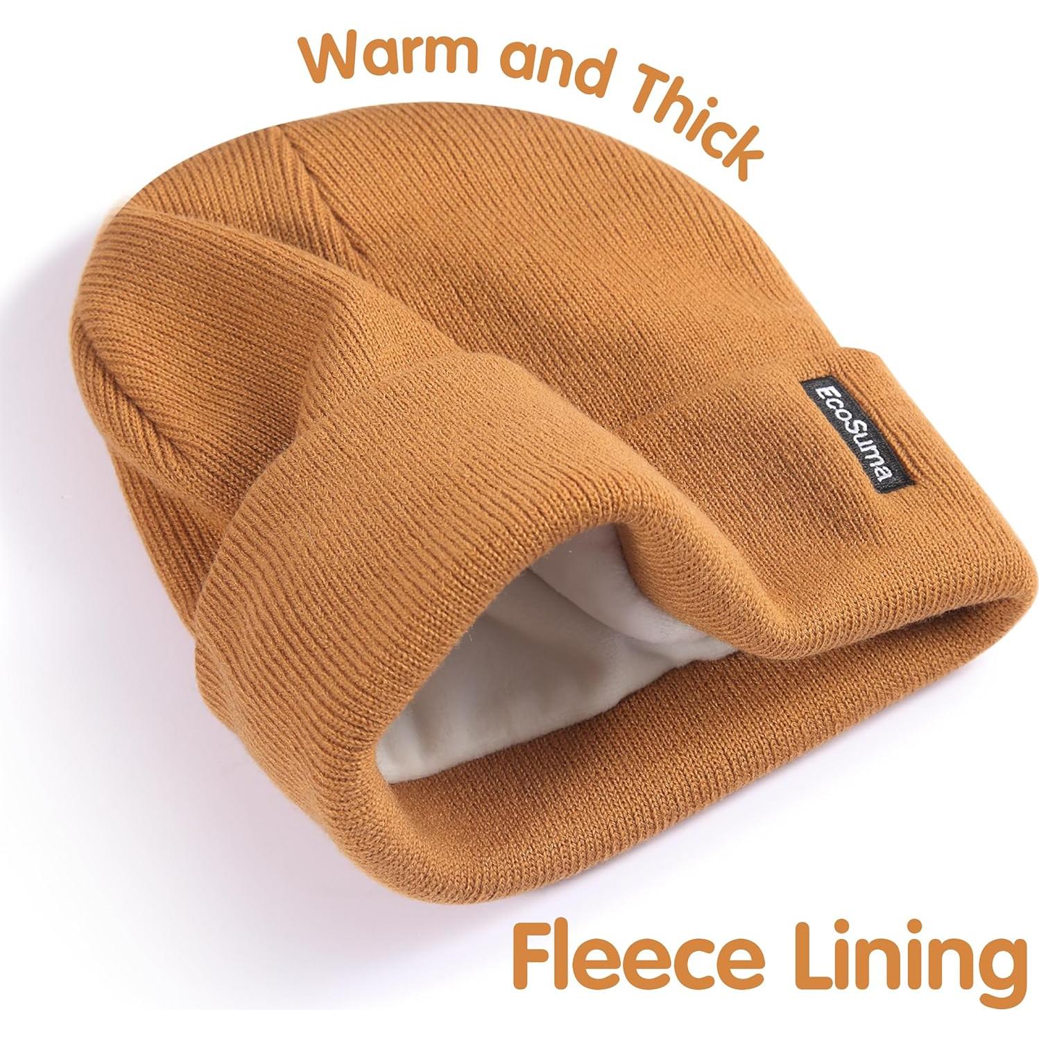 Paquete de 2 Gorras de Bebé EcoSuma Invierno 0-8 Años