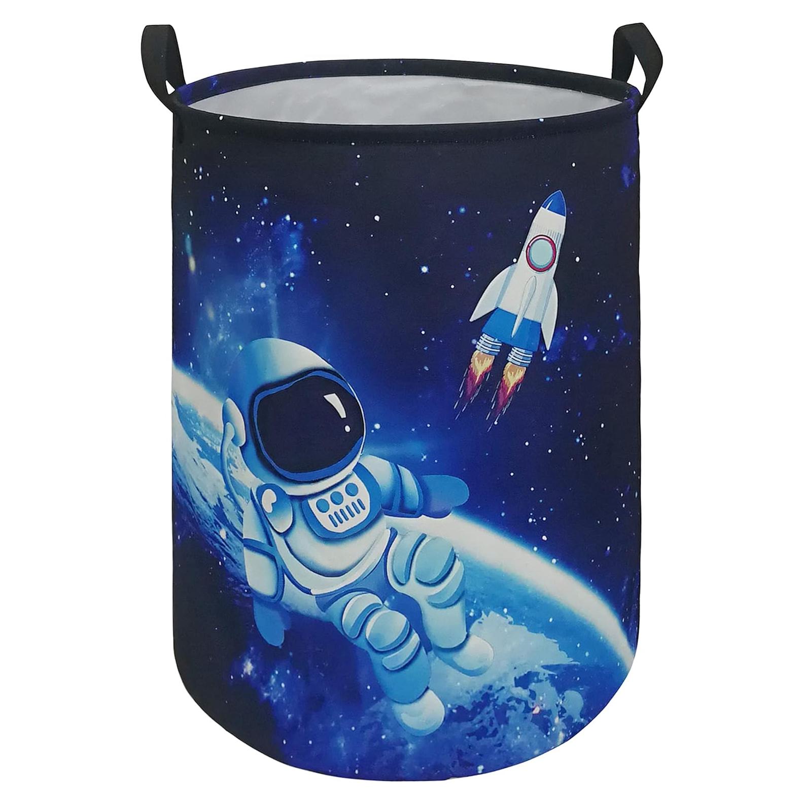 Cesta de Almacenamiento para Niños MAIZMZ 63L Lienzo Astronautas