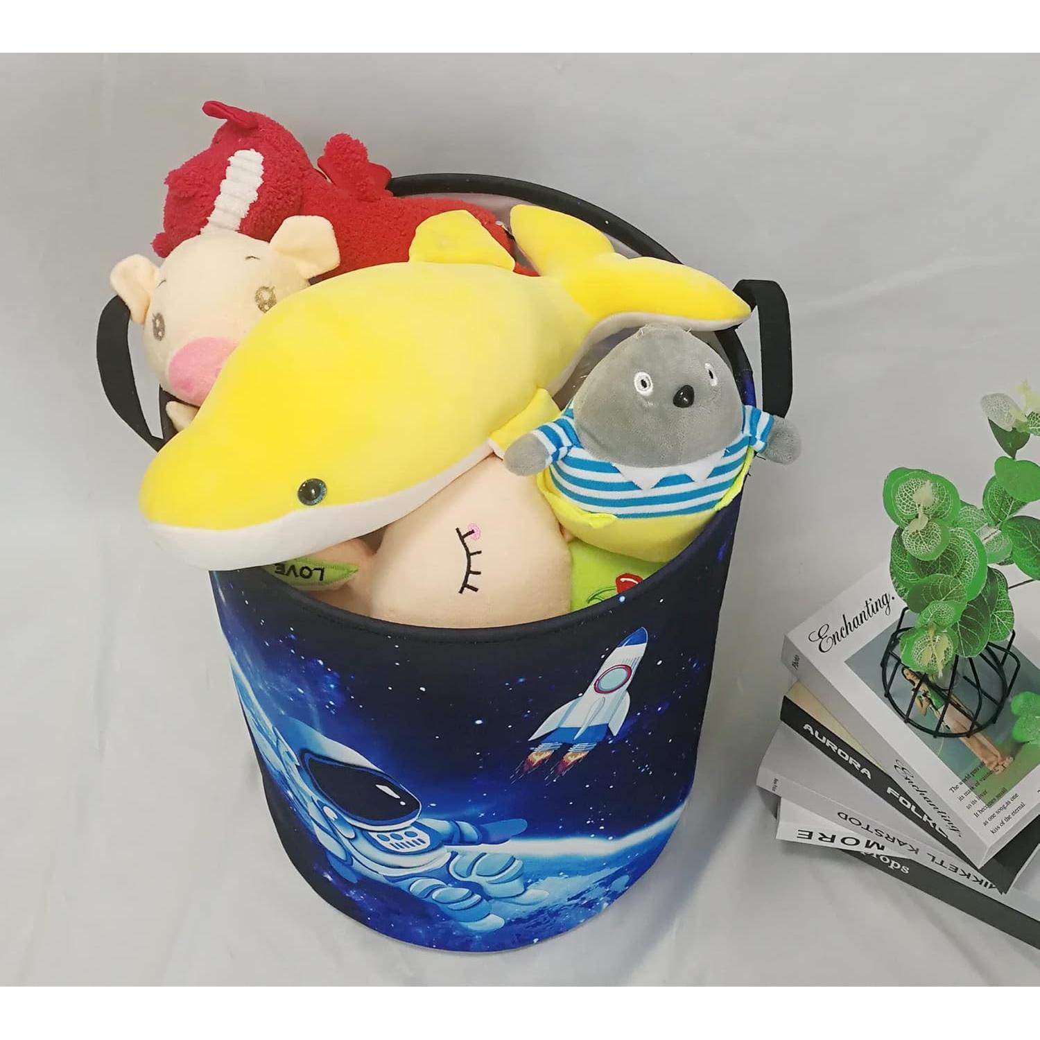 Cesta de Almacenamiento para Niños MAIZMZ 63L Lienzo Astronautas