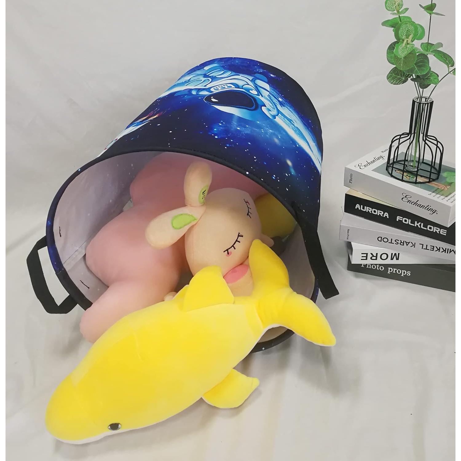 Cesta de Almacenamiento para Niños MAIZMZ 63L Lienzo Astronautas