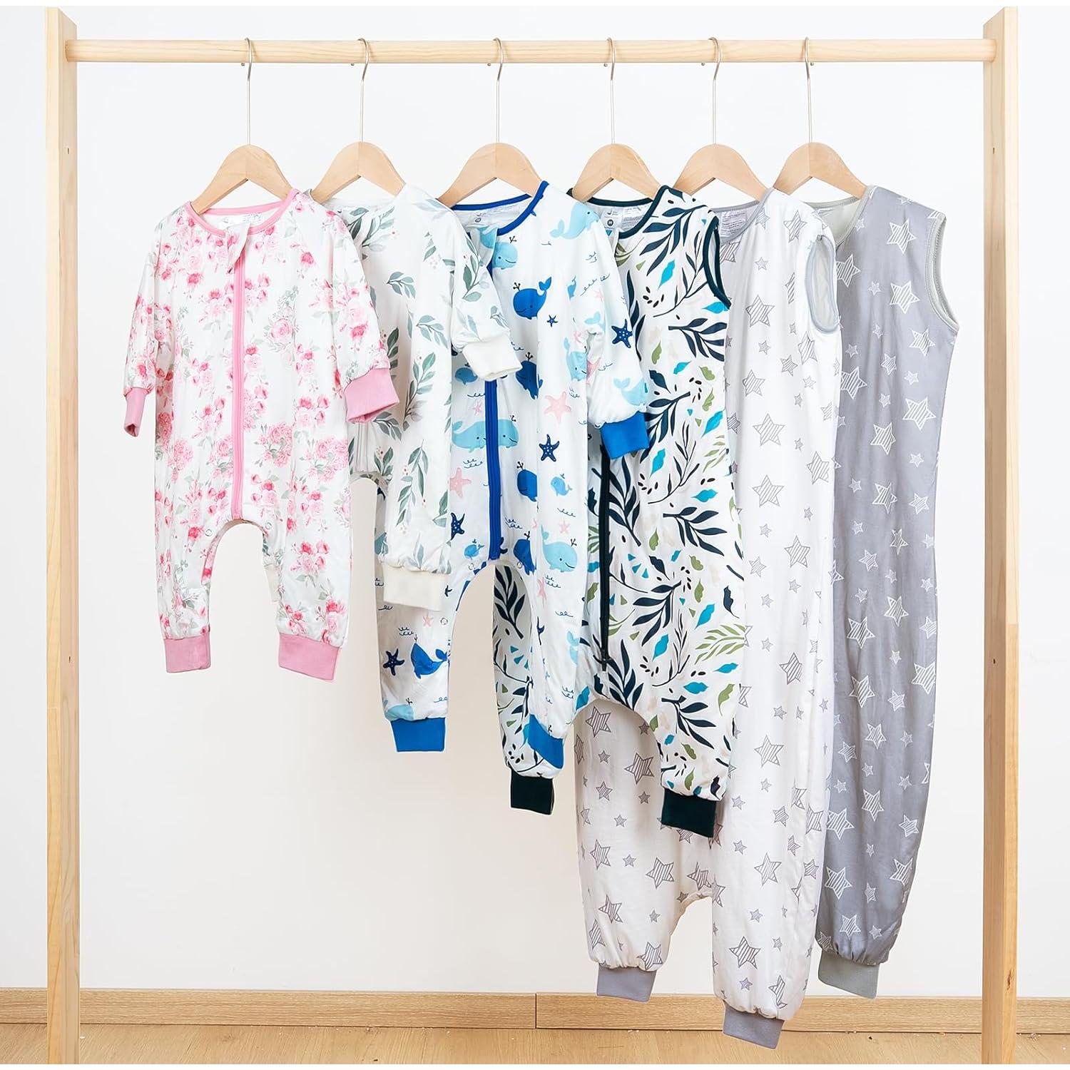 Saco de Sueño Littogoose Bebés 1.0 TOG Manga Larga con Pies