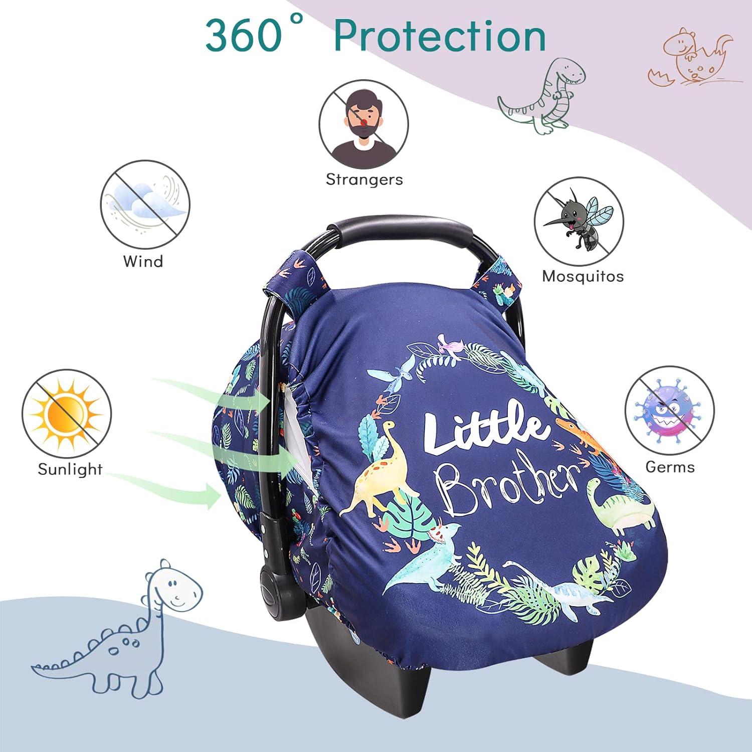 Funda de Asiento de Coche para Bebés SWESEN Dinosaurio
