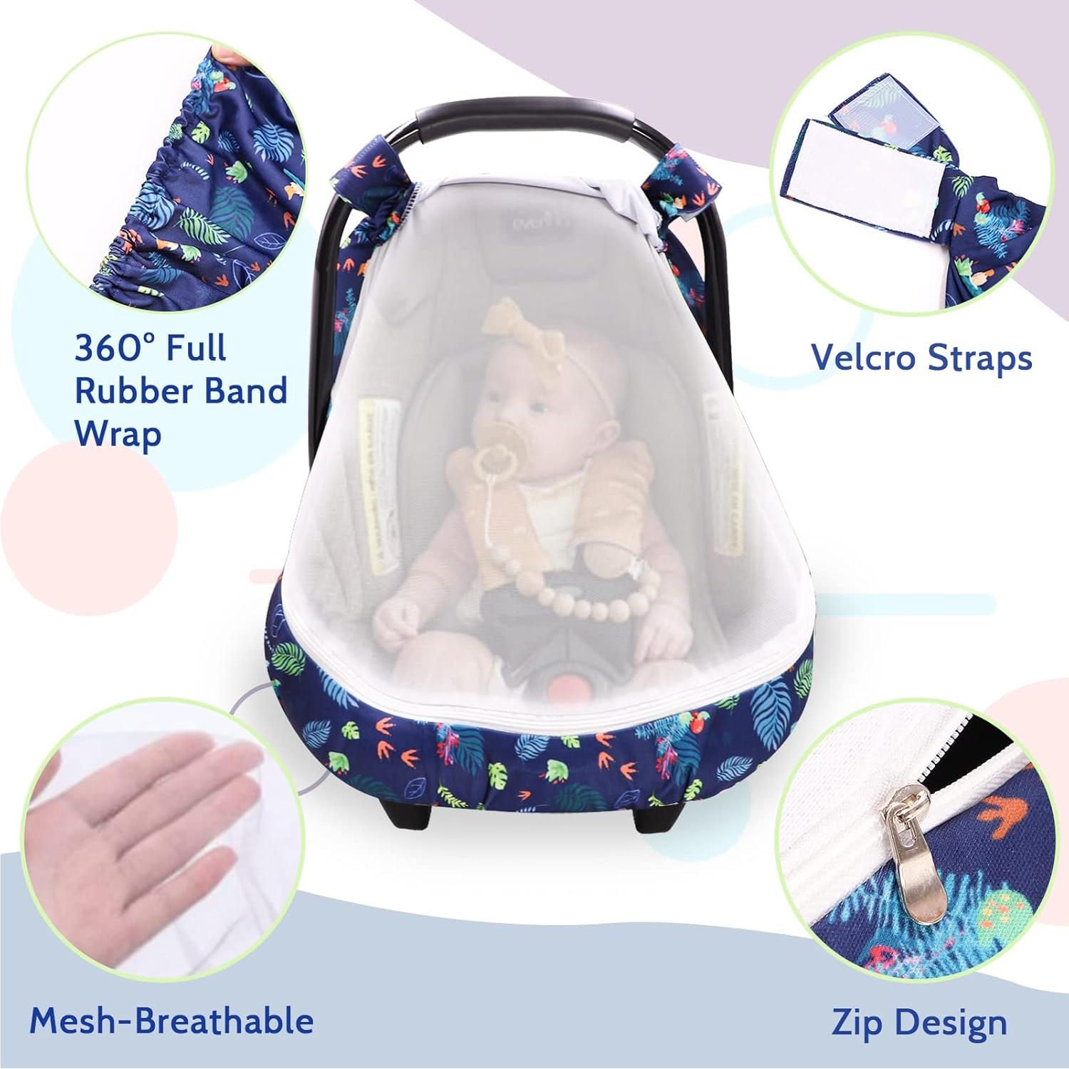 Funda de Asiento de Coche para Bebés SWESEN Dinosaurio