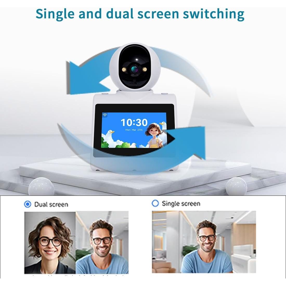 Cámara de Video Bidireccional CIAJIE 1080p para Interior