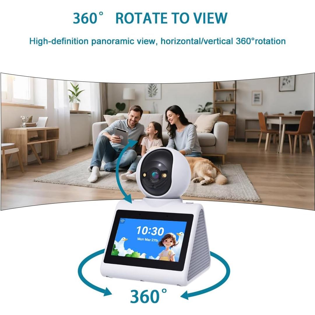 Cámara de Video Bidireccional CIAJIE 1080p para Interior