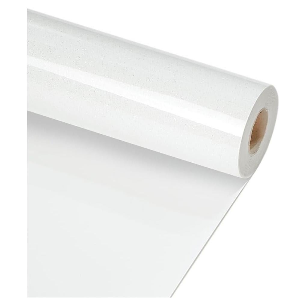 Vinilo de Transferencia de Calor Brillante Blanco RENLITONG 30.48 cm x 6.1 m