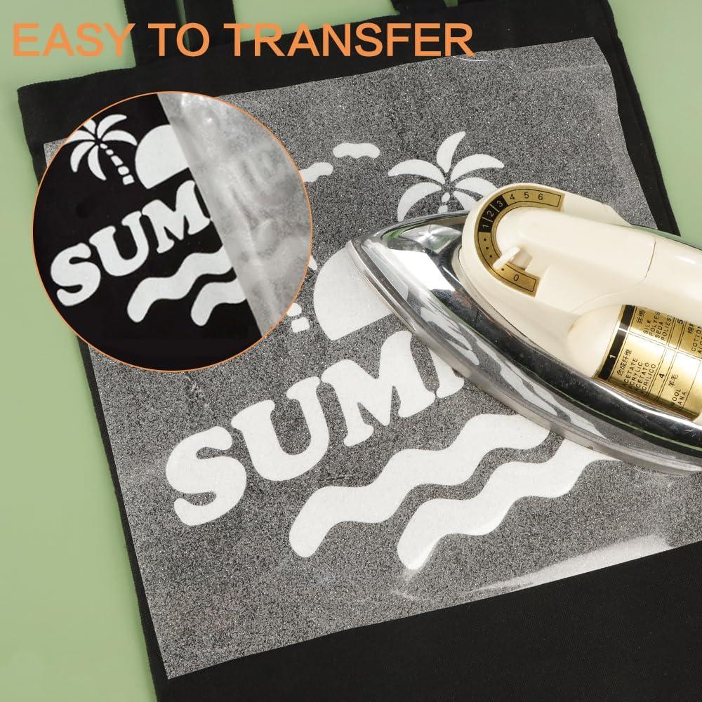 Vinilo de Transferencia de Calor Brillante Blanco RENLITONG 30.48 cm x 6.1 m