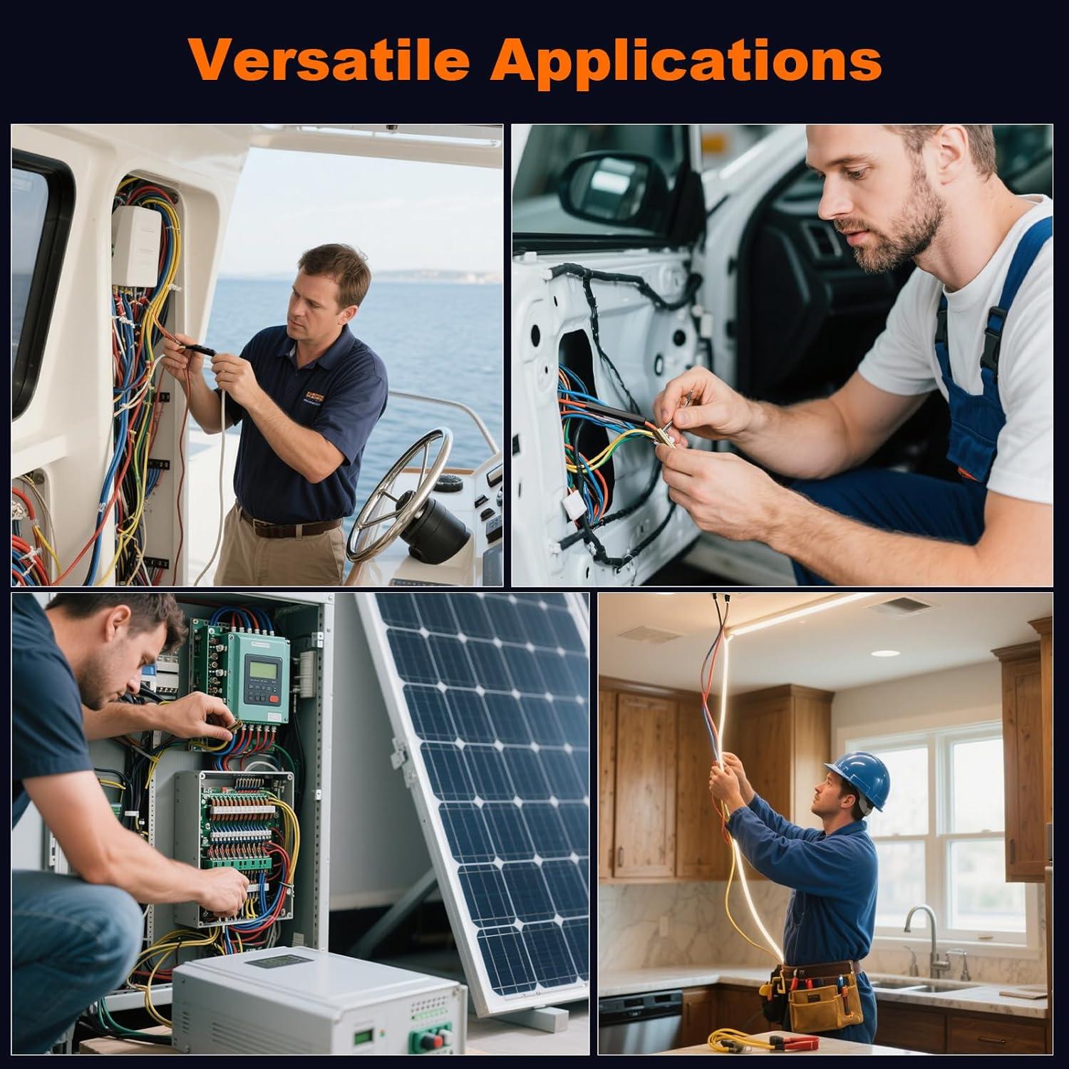 Conectores de Empalme de Calor Retráctil GKG 10-6 AWG 80A