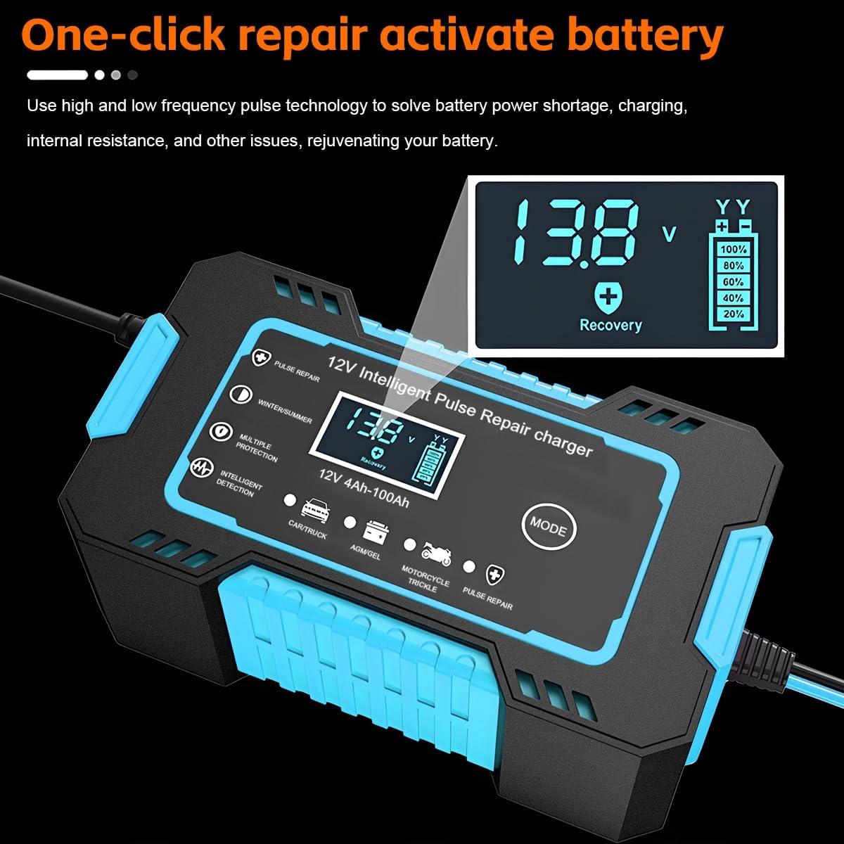 Cargador de Batería de Coche Mandark 12V 6A Inteligente