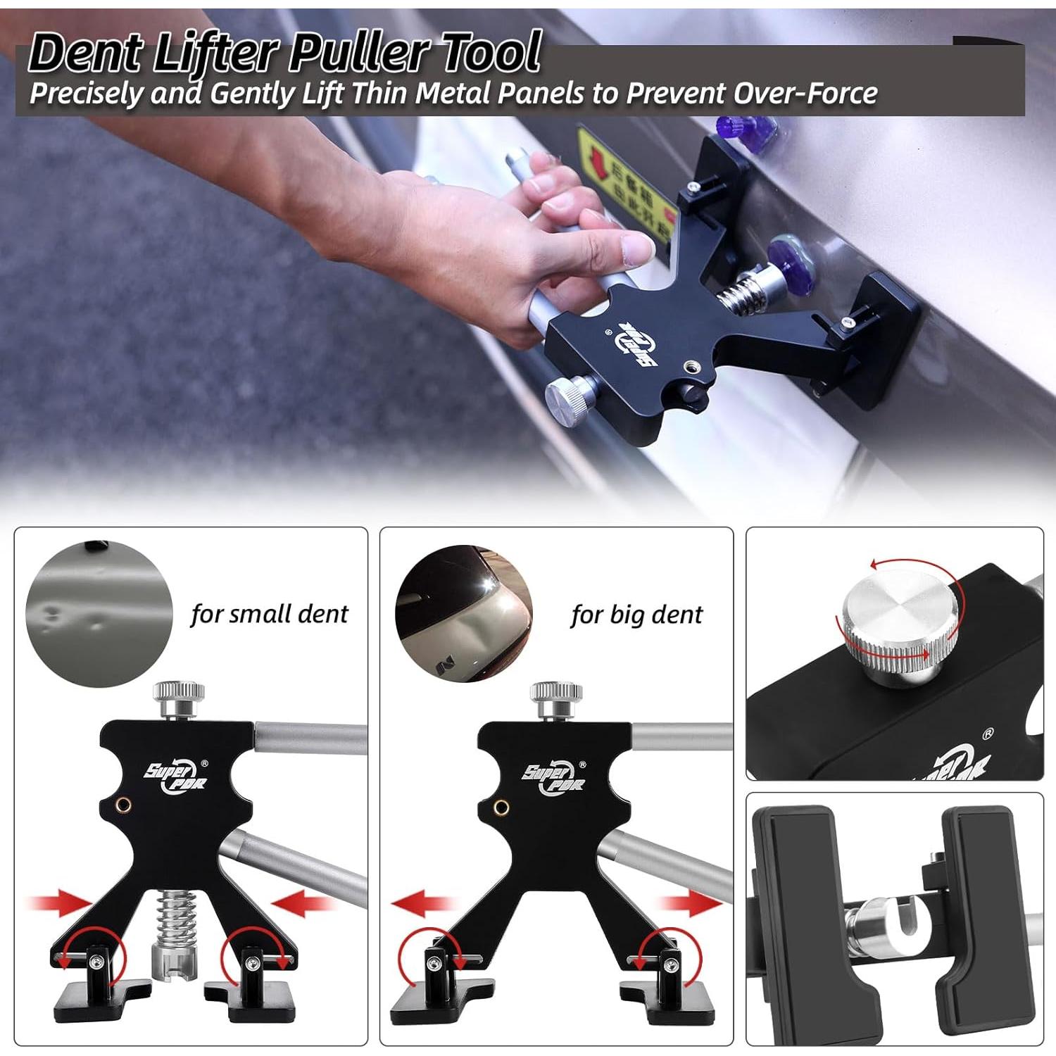 Kit de Reparación de Abolladuras Super PDR 93 Piezas