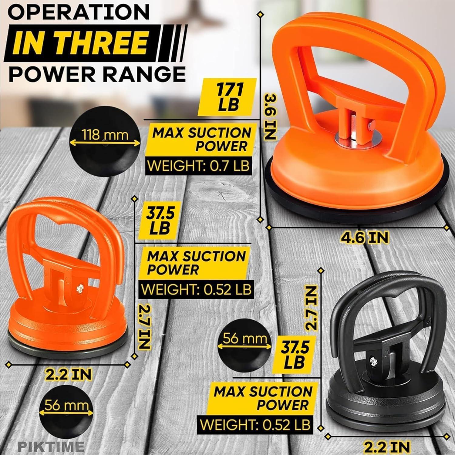 Kit de Ventosas para Abolladuras PIKTIME - 3 Piezas