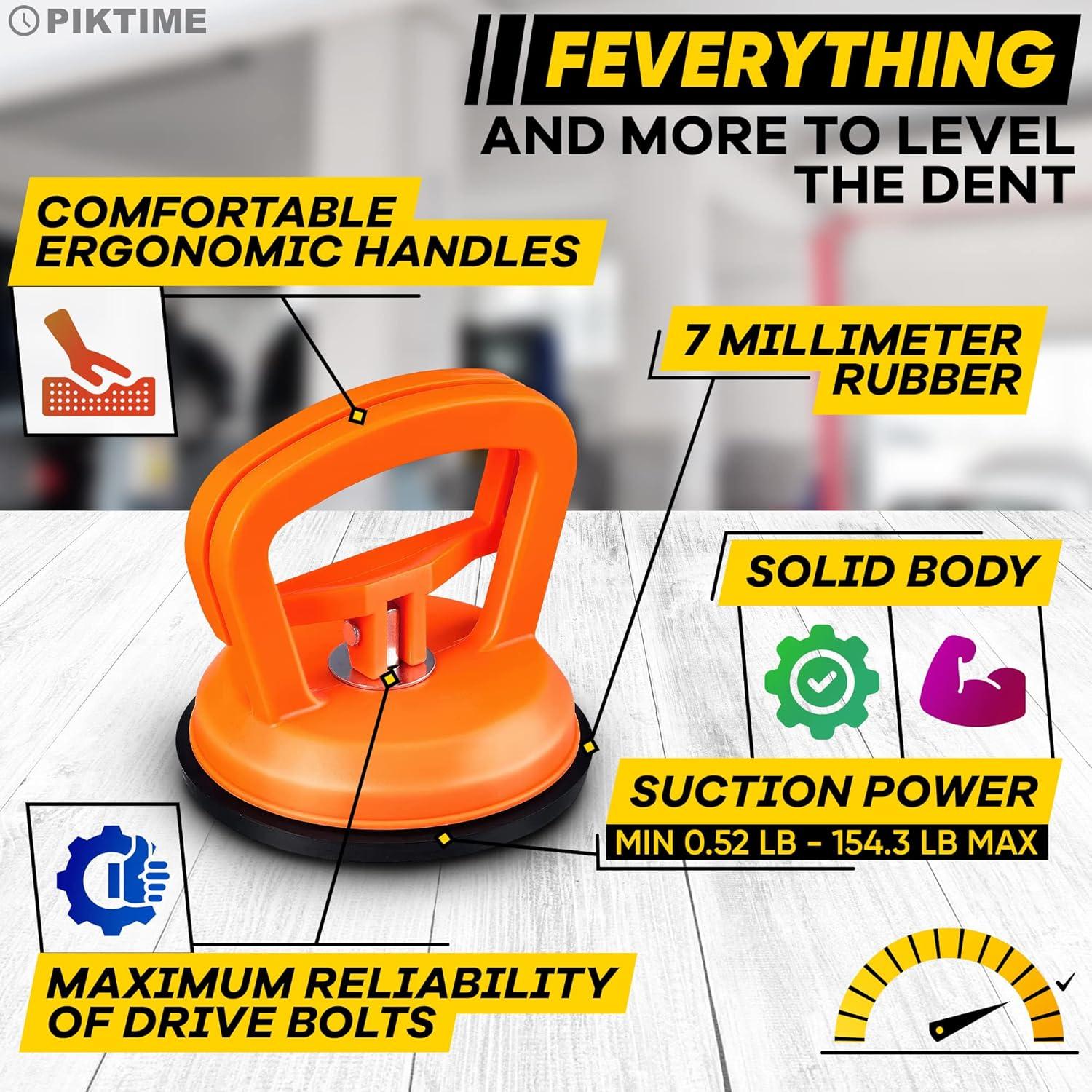 Kit de Ventosas para Abolladuras PIKTIME - 3 Piezas